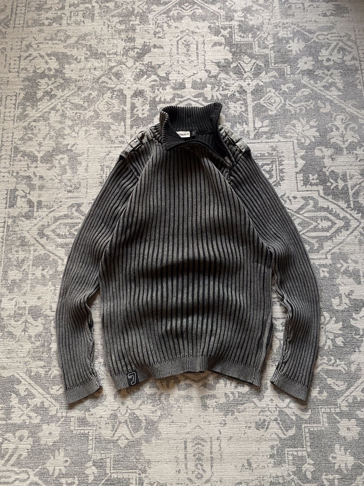 damage knit 【grunge archive vintage y2k】 damaged y2k knit archive
