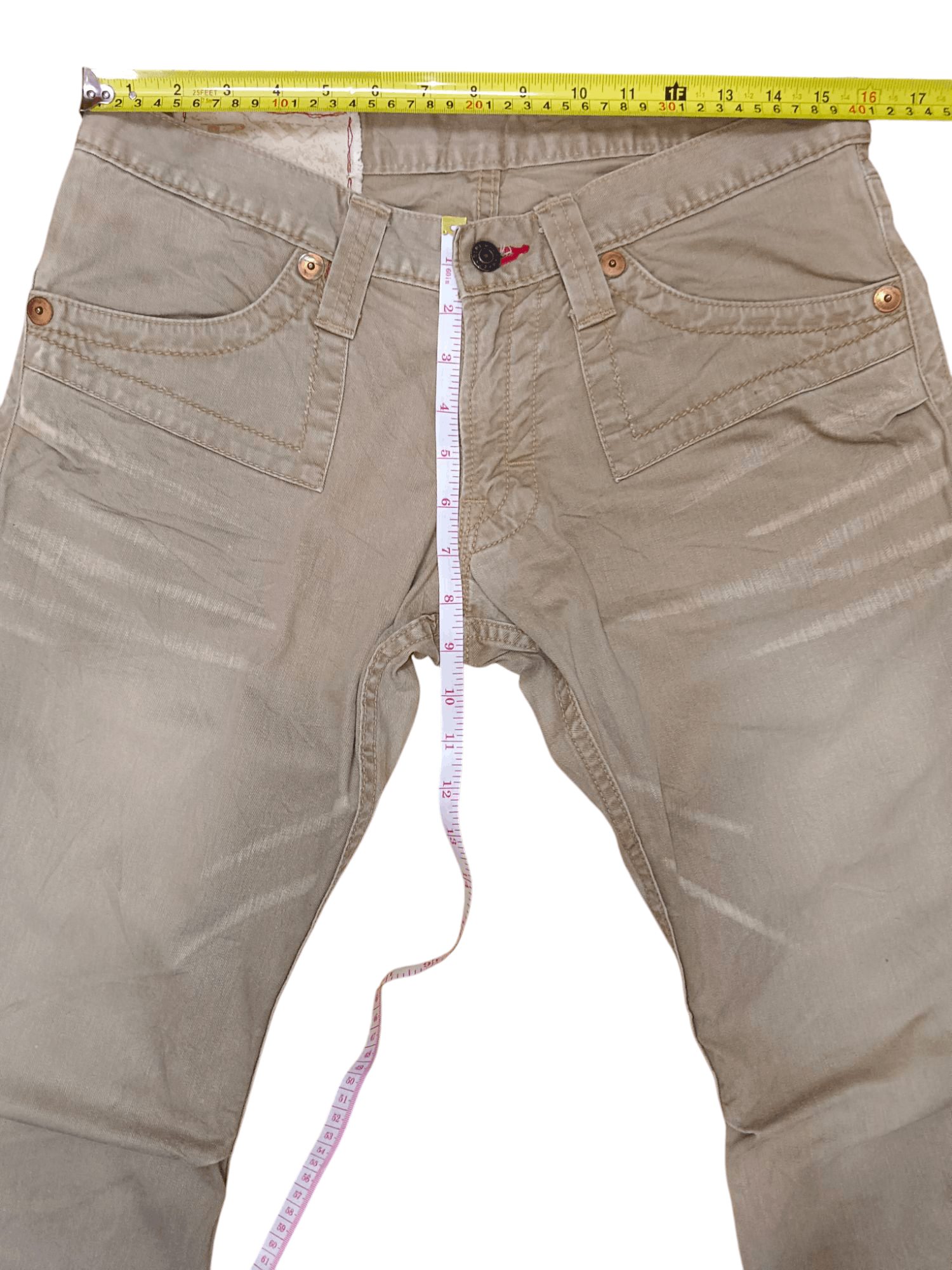 Blue Blue Japan 🔥FYE🔥 BlueWay Clawmark Low Rise Flare Jeans Size US 32 / EU 48 - 9 Thumbnail