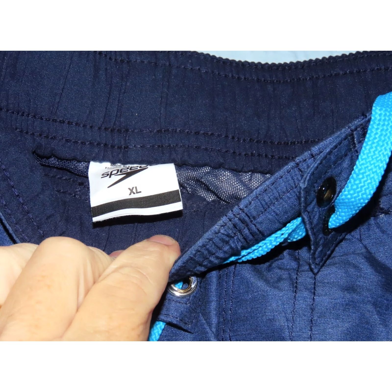 Speedo Speedo Men's XL Blue Hydrofuge Water Repellent Loose Fit Swim Trunks UPF 50+ Size US 36 / EU 52 - 5 Thumbnail