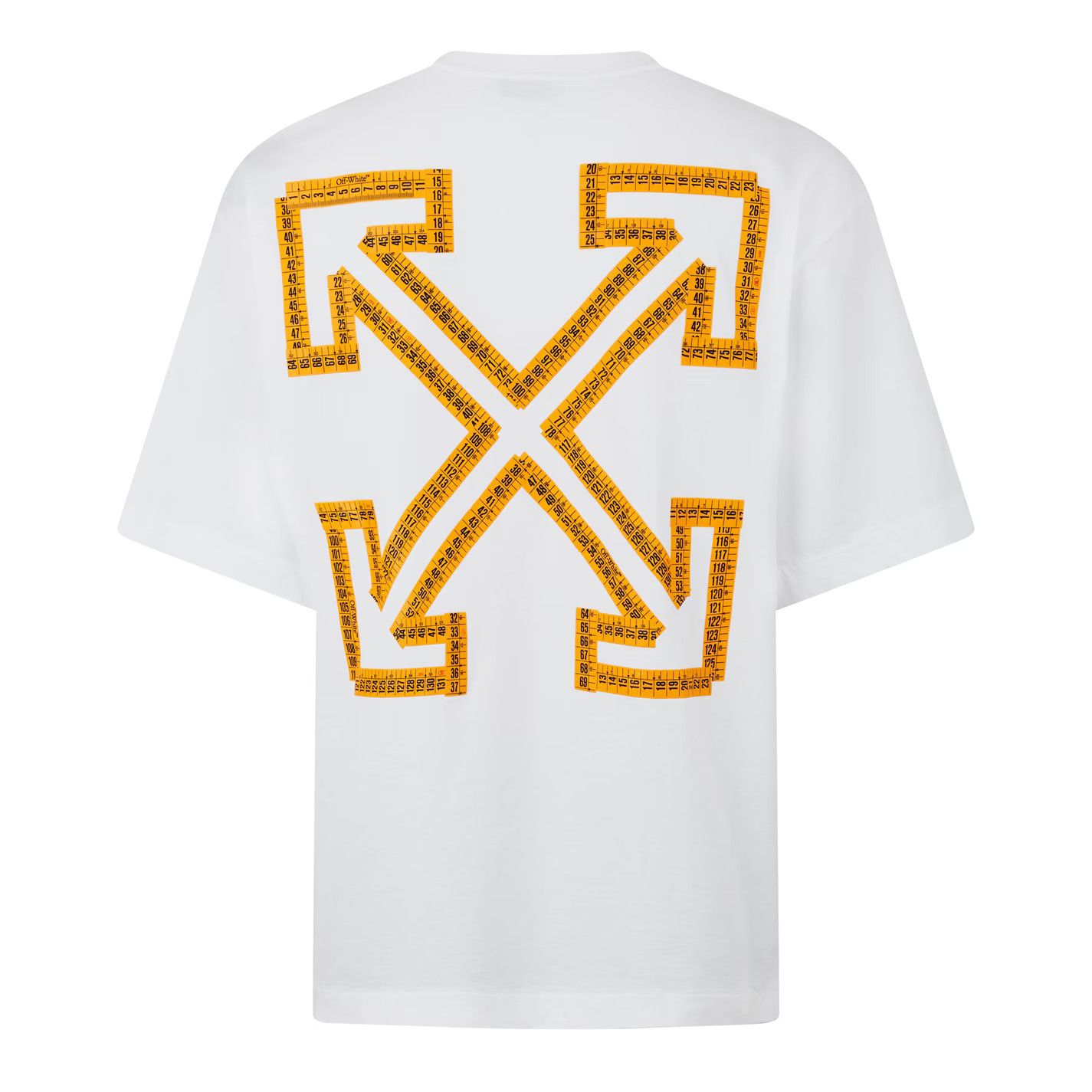 Off-White o1g2r1mq0226 Tape Skate Crew Neck T-Shirt In White Size US L / EU 52-54 / 3 - 2 Thumbnail