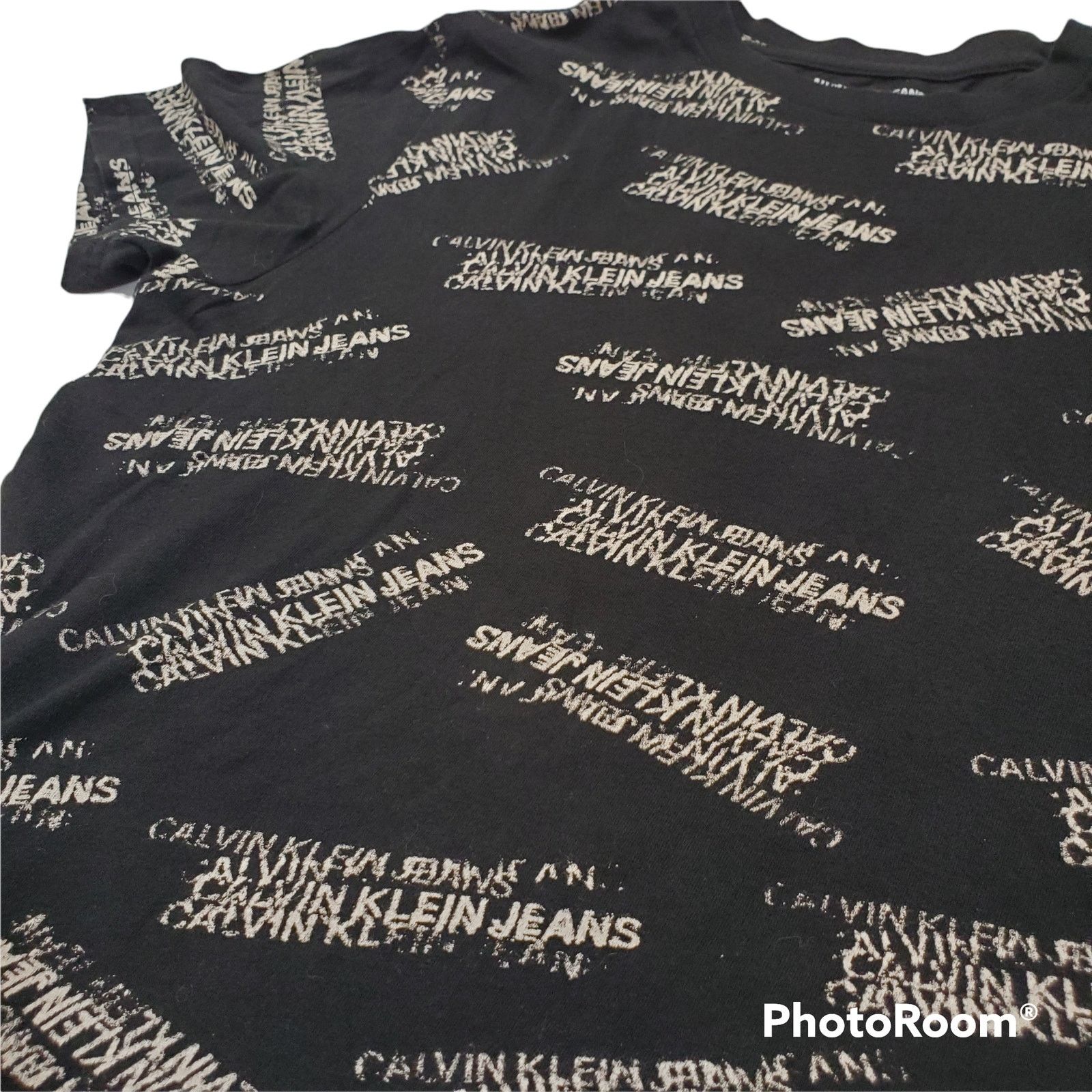 Calvin Klein Calvin Klein | Black T-shirt with Logo Print Design | Small Size US S / EU 44-46 / 1 - 2 Thumbnail
