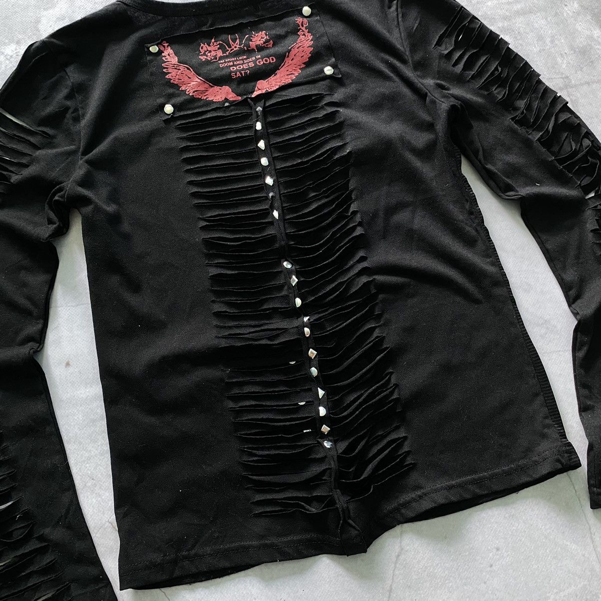 Japanese Brand VTG 90s Opium Goth Bandage Zip Longsleeve Tripp NYC Style Size M / US 6-8 / IT 42-44 - 9 Thumbnail
