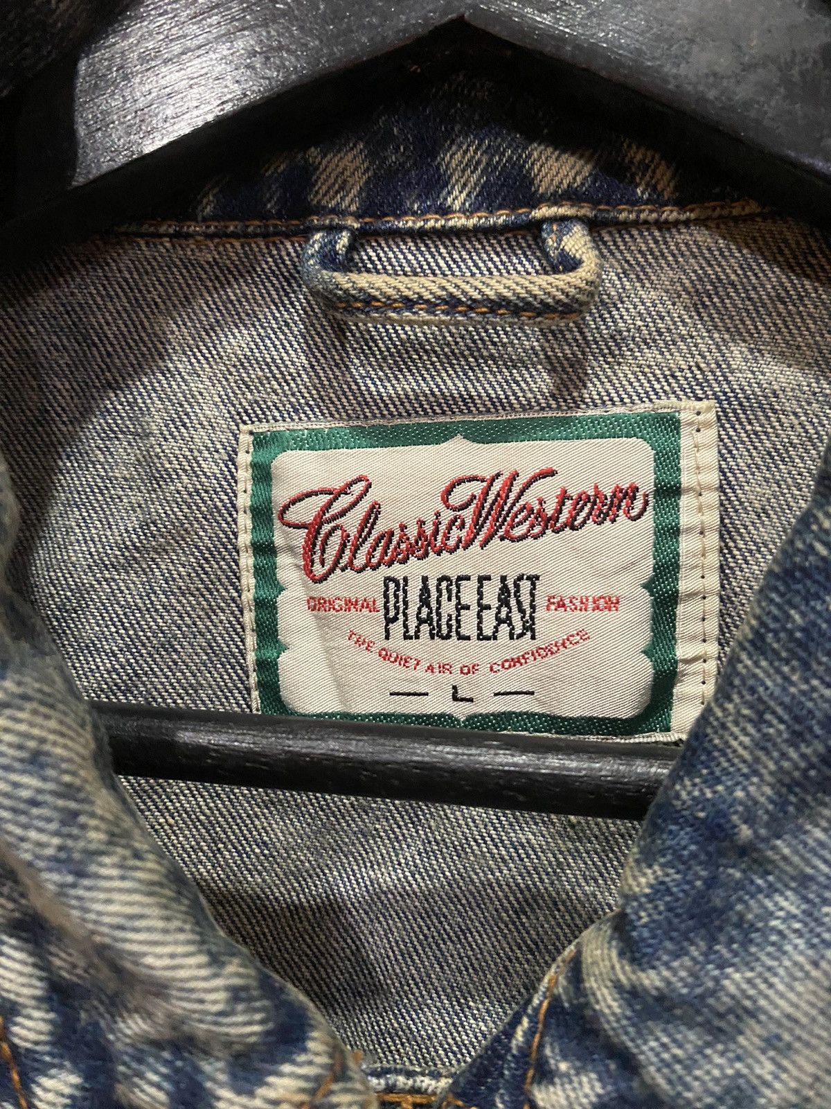Other VINTAGE 80S CLASSIC WESTERN STONEWASHED DENIM JACKET Size US L / EU 52-54 / 3 - 7 Thumbnail