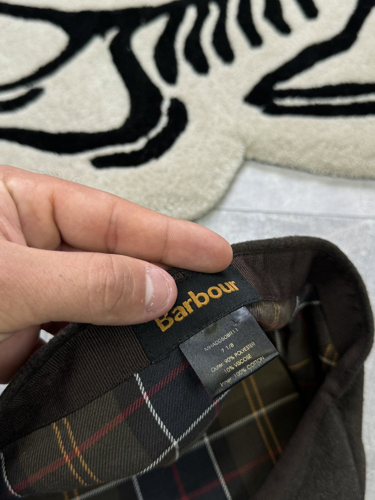 Barbour × Vintage Mens Vintage Barbour hats cap berets tweed Size ONE SIZE - 11 Thumbnail