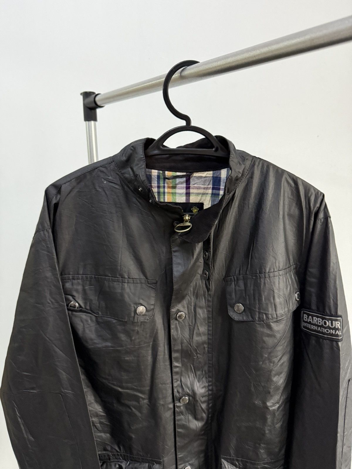 Barbour Black Barbour International Tourer Duke Waxed Jacket. Size US M / EU 48-50 / 2 - 2 Thumbnail