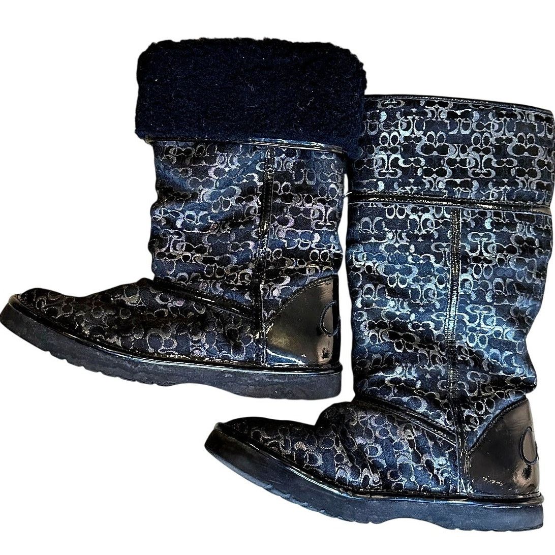 Coach Coach Signature Nikole Womens Sz 7B Roll Down Winter boots Size US 7 / IT 37 - 3 Thumbnail