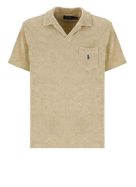 Ralph Lauren RALPH LAUREN Men Polo Shirts 710901044 008 Beige Size US M / EU 48-50 / 2 - 1 Thumbnail