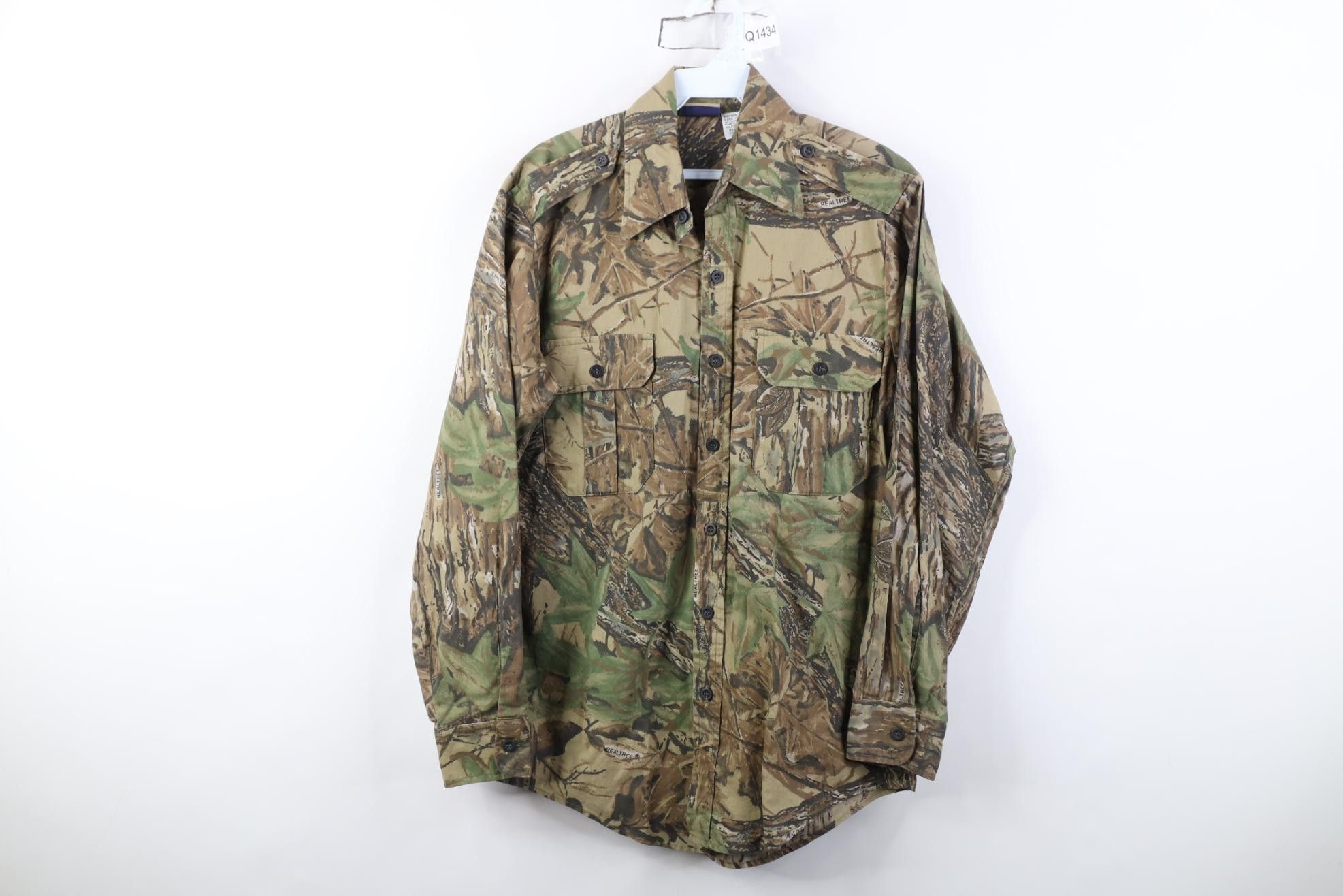 Vintage Vintage 70s 80s Camouflage Safari Bush Button Shirt USA Size US M / EU 48-50 / 2 - 1 Thumbnail