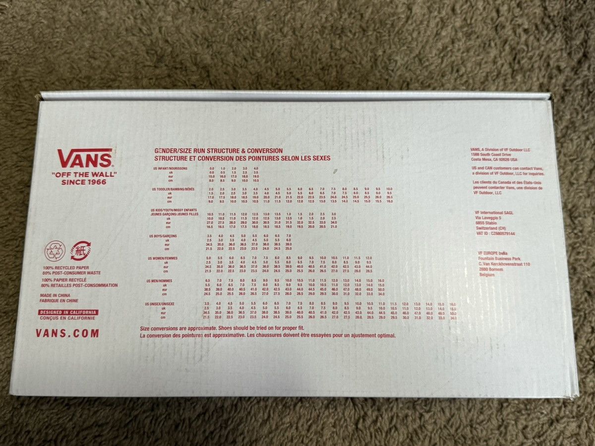 Supreme × Vans Supreme X Vans “Grid” White Gum bottom Size US 10 / EU 43 - 14 Thumbnail