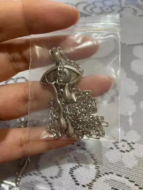 High Sport × Jewelry Eye Ball Cry Chain Silver Grunge Punk Art Psychedelic🔥🔥🔥 Size ONE SIZE - 3 Thumbnail
