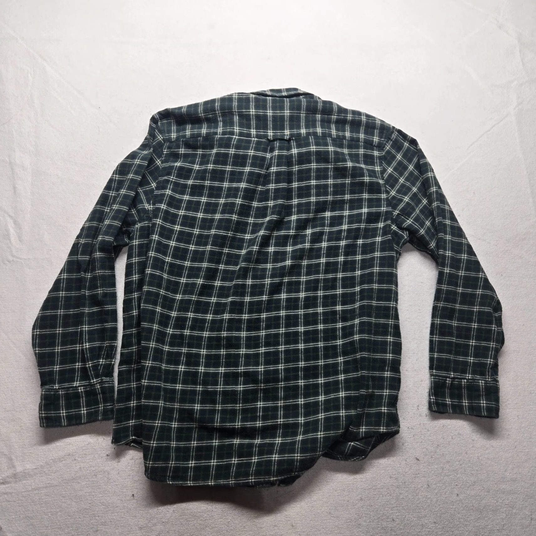 Vintage Saddlebred Shirt Button-Up Plaid Blue Check Brown Cotton Adult Men's XL Fall Winter Casual Classic Size US XL / EU 56 / 4 - 8 Thumbnail