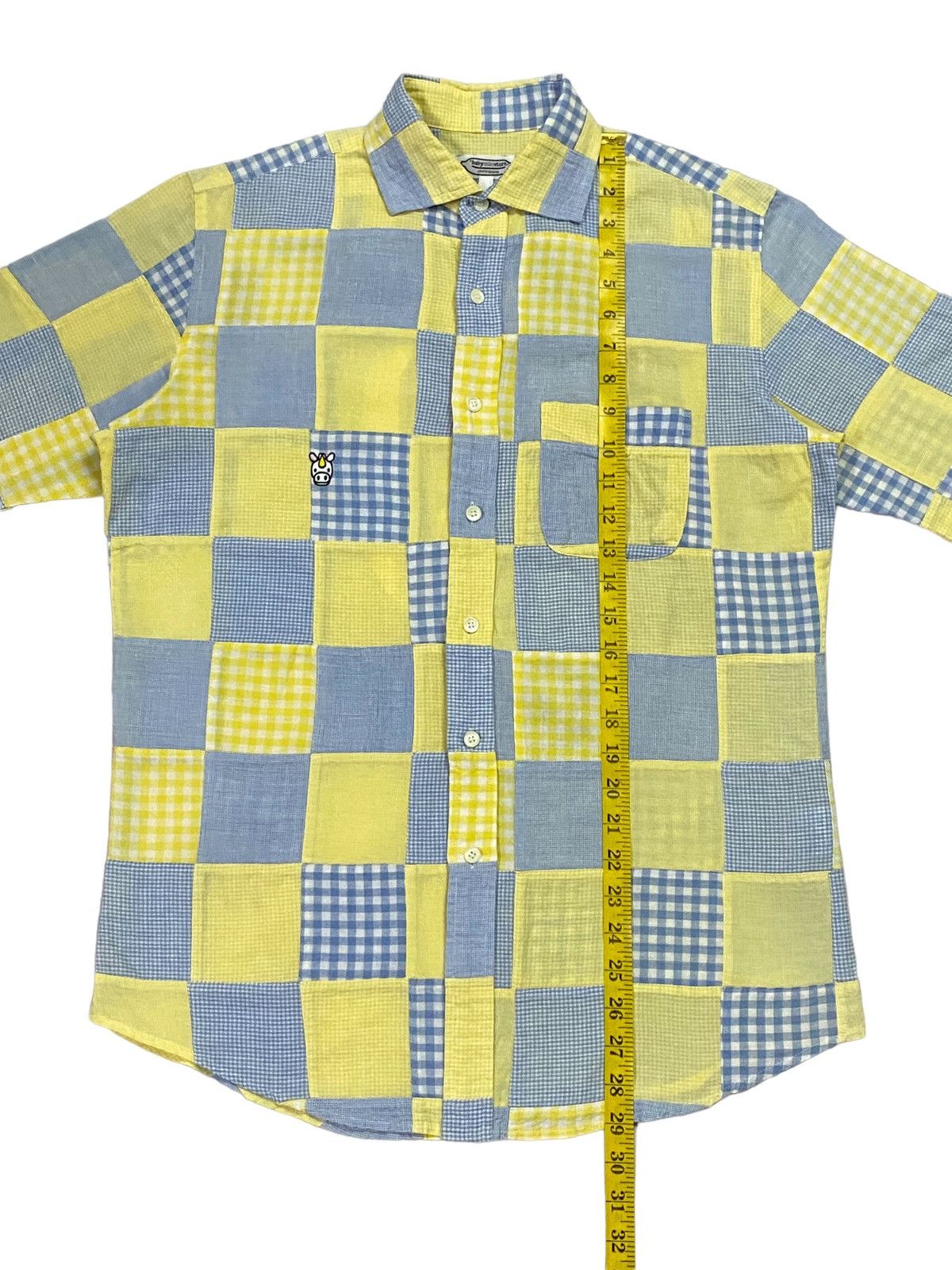 Bape × Nigo Baby Milo Pacthwork Button Up S/S Shirt Size US S / EU 44-46 / 1 - 5 Thumbnail