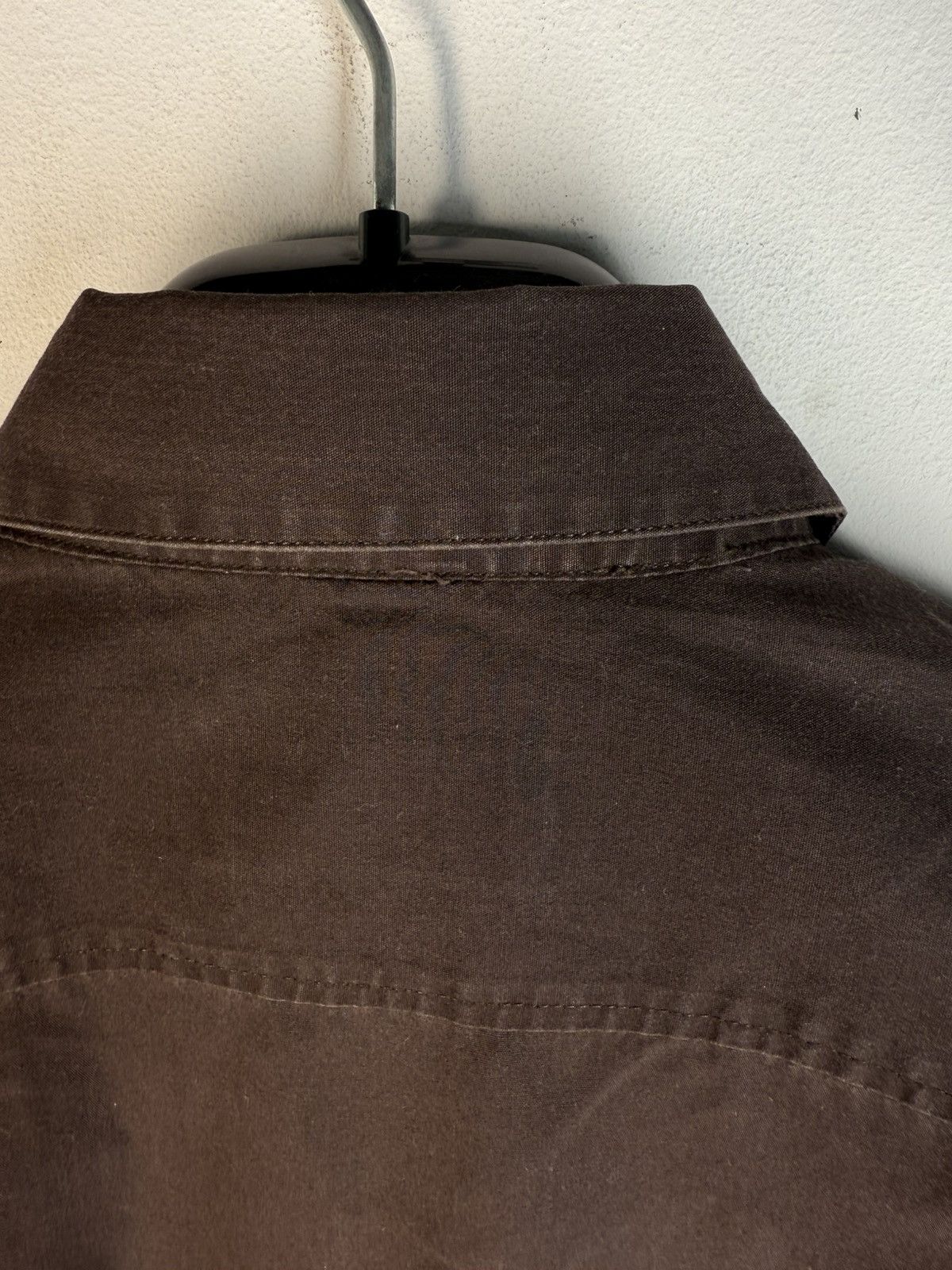 Yves Saint Laurent Brown YSL Shirt Button Up Dress Luxury Casual Collar Y2k Size US S / EU 44-46 / 1 - 9 Thumbnail