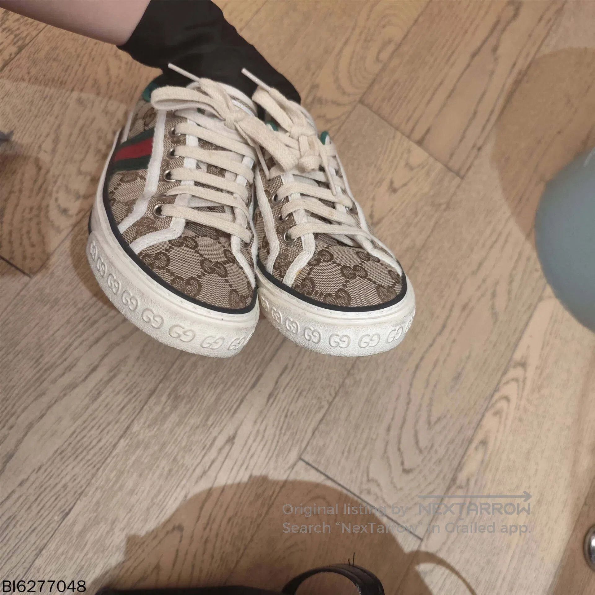 Gucci gucci tennis 1977 canvas sneakers size 35. Size US 5 / EU 37 - 4 Thumbnail