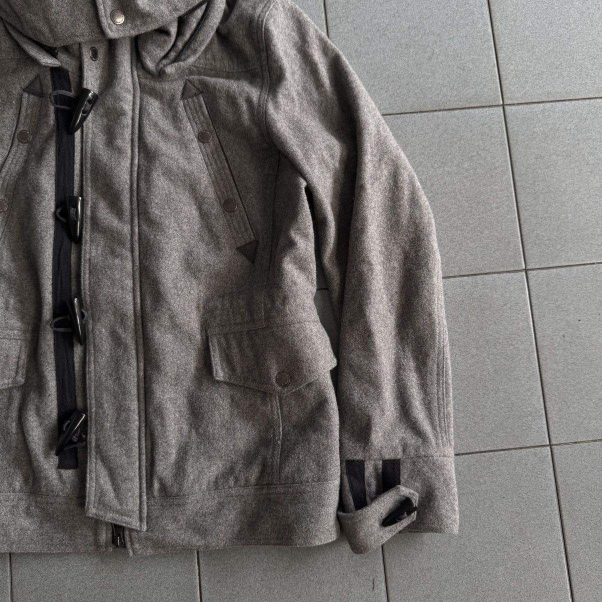 If Six Was Nine 2000s Semantic Duffle Fur Wool Jacket Size US M / EU 48-50 / 2 - 3 Thumbnail