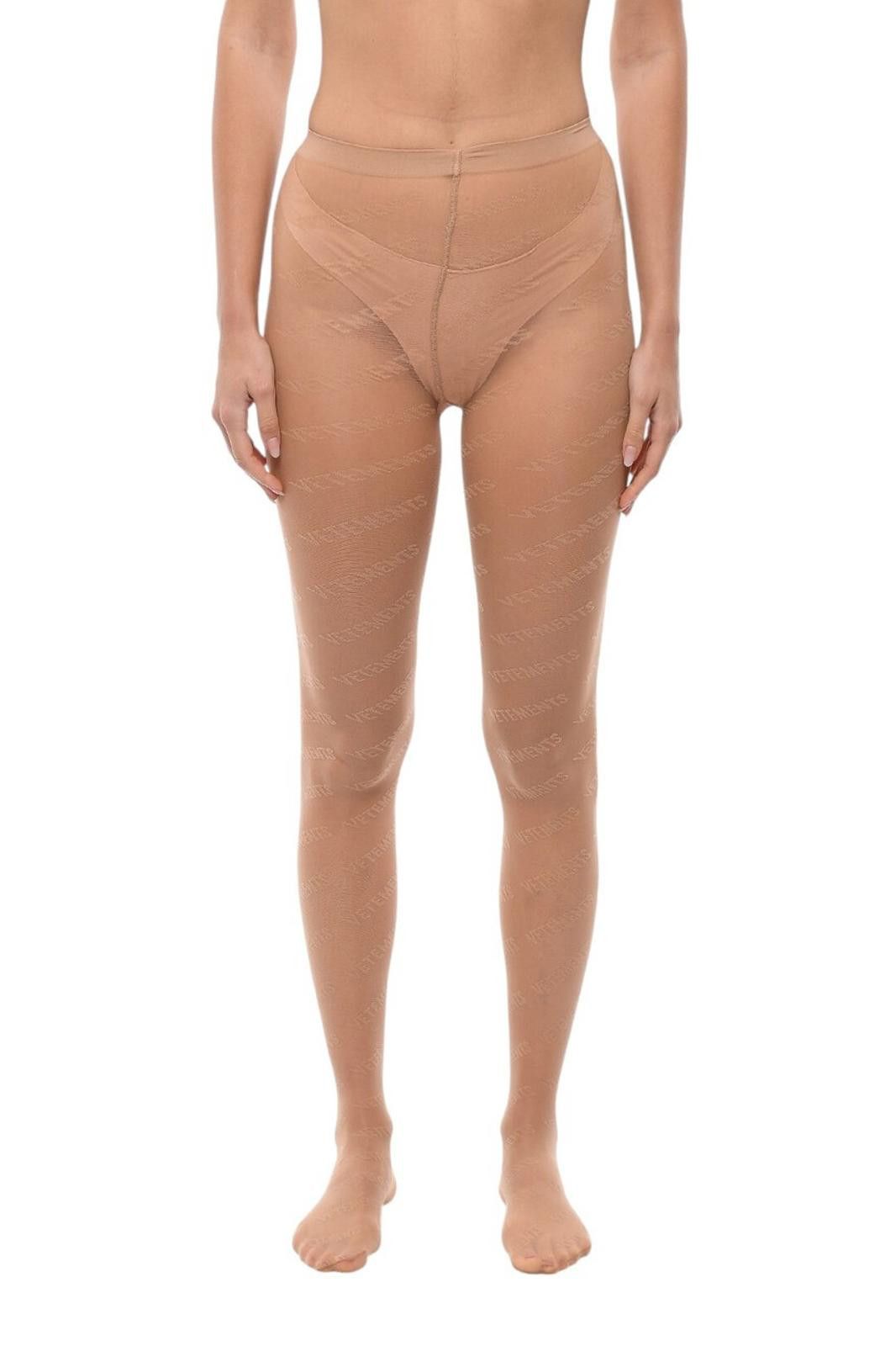 Vetements Vetements Logo Monogram Nude Tights Size ONE SIZE - 3 Thumbnail