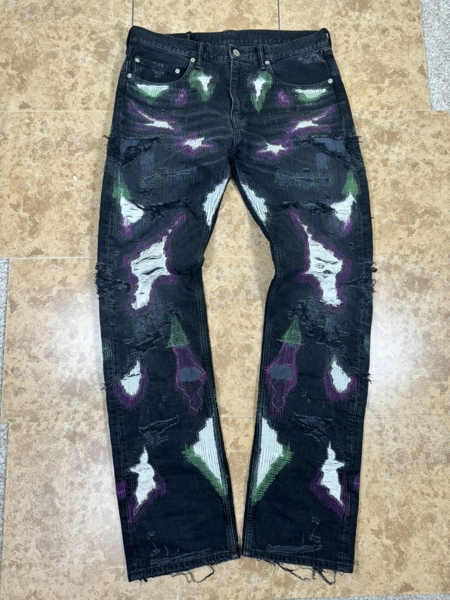 Vlone Vlone Black Scab Runway Denim Size US 32 / EU 48 - 4 Thumbnail