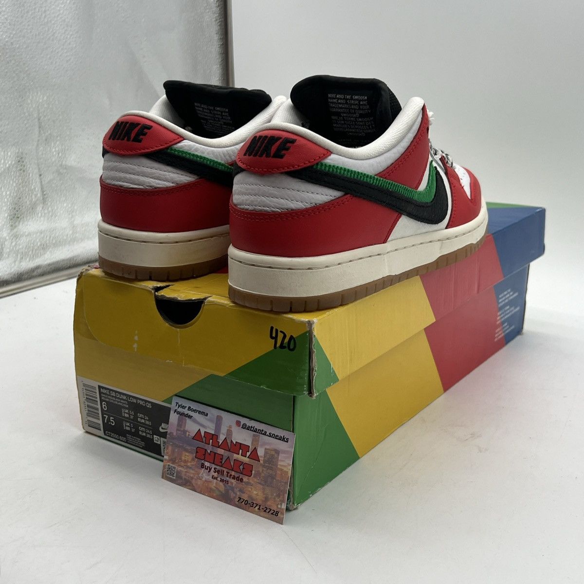 Nike Frame skate x Nike dunk low habibi Size US 6 / EU 39 - 5 Thumbnail