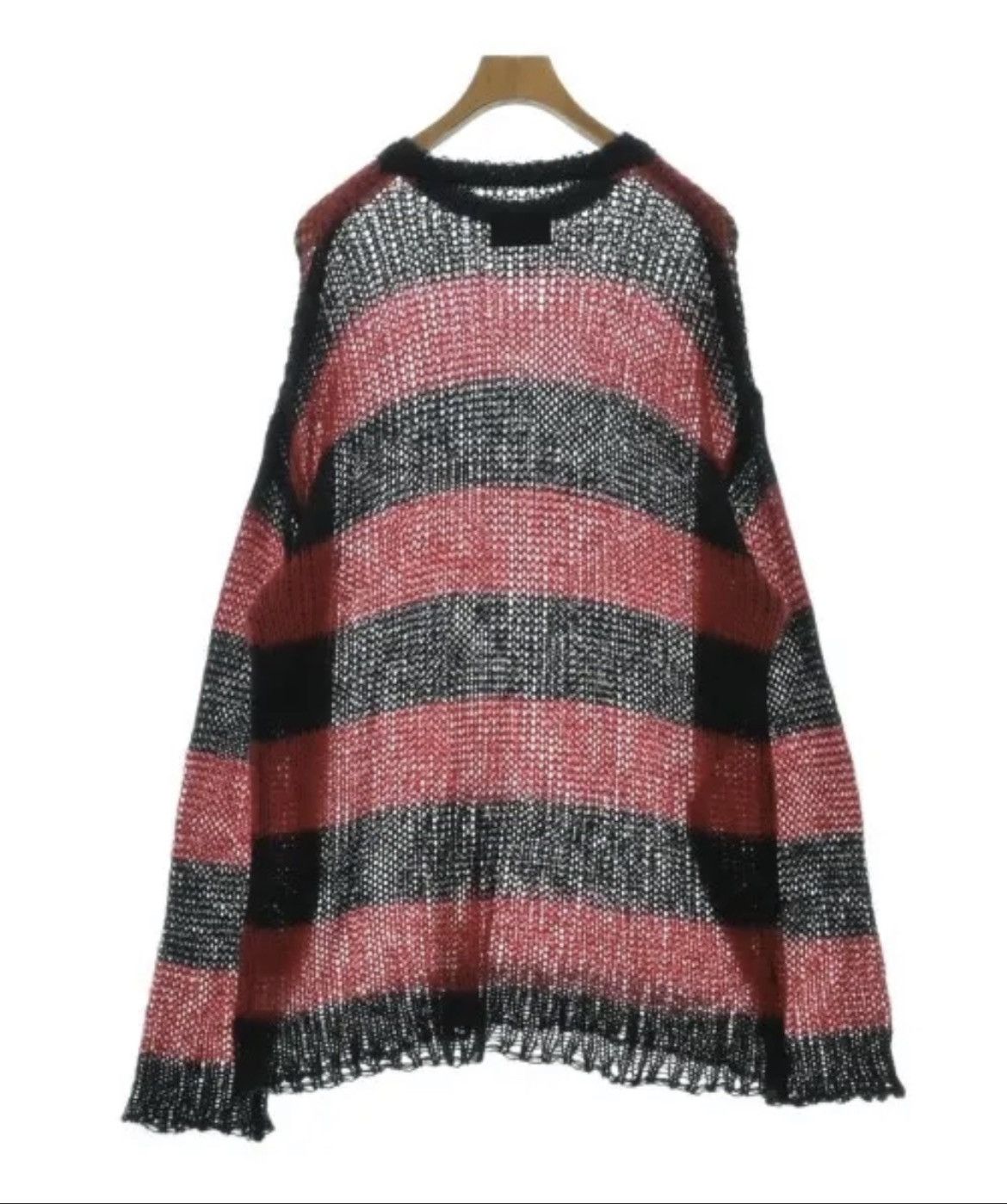 Number (N)ine Number nine MOHAIR MESH WIDE STRIPED KNIT PULLOVER size 4 Size US XL / EU 56 / 4 - 2 Thumbnail