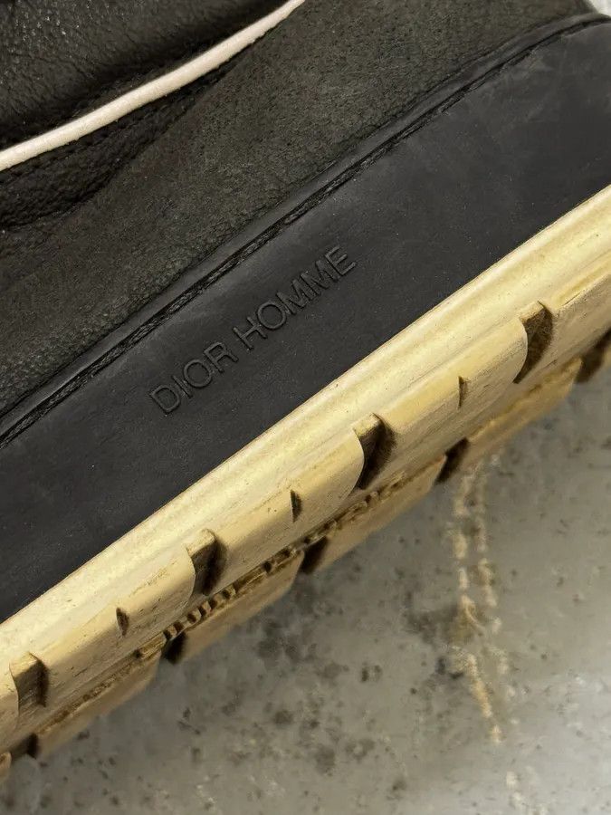 Dior 2000s Dior Homme Black Leather High Top Sneakers Size US 11 / EU 44 - 7 Thumbnail