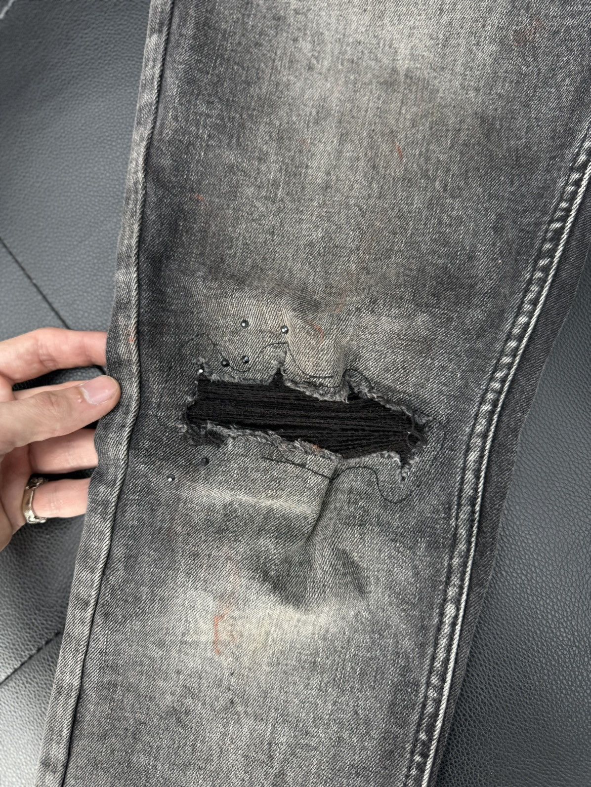 Ksubi Ksubi Grey Stone Skinny Jeans Size 31 Size US 31 - 5 Thumbnail