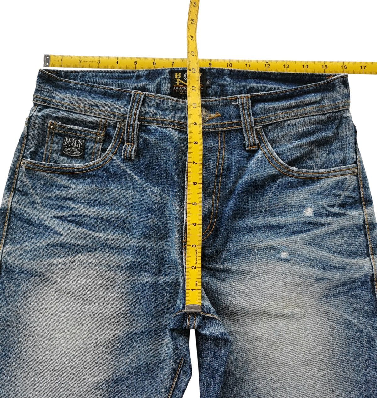 Self Edge Black Flame The Roots Selvedge Denim Jeans Size US 32 / EU 48 - 12 Thumbnail