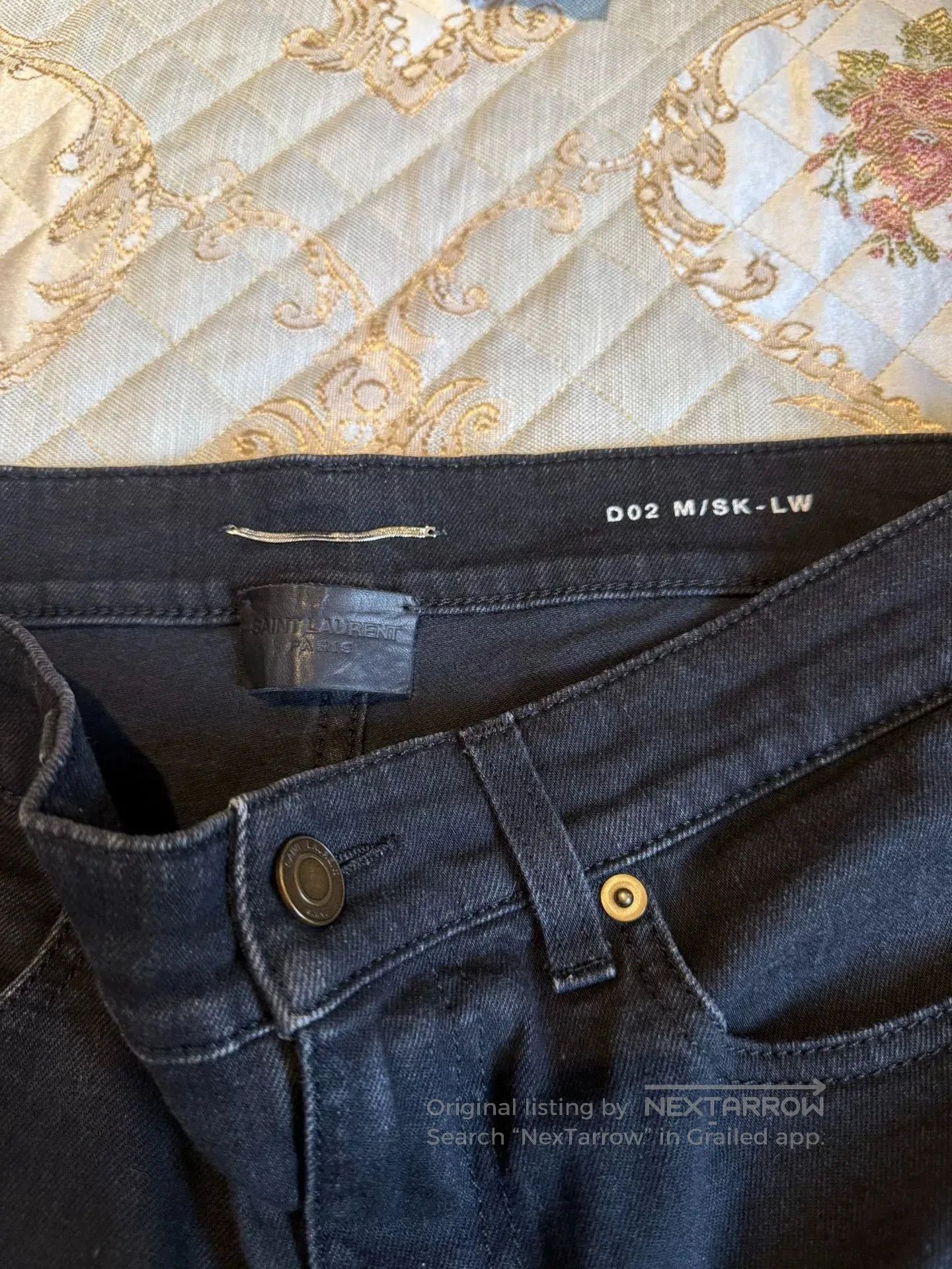 Saint Laurent Paris Saint Laurent Black Denim Pants Size 31. Size US 31 - 2 Thumbnail