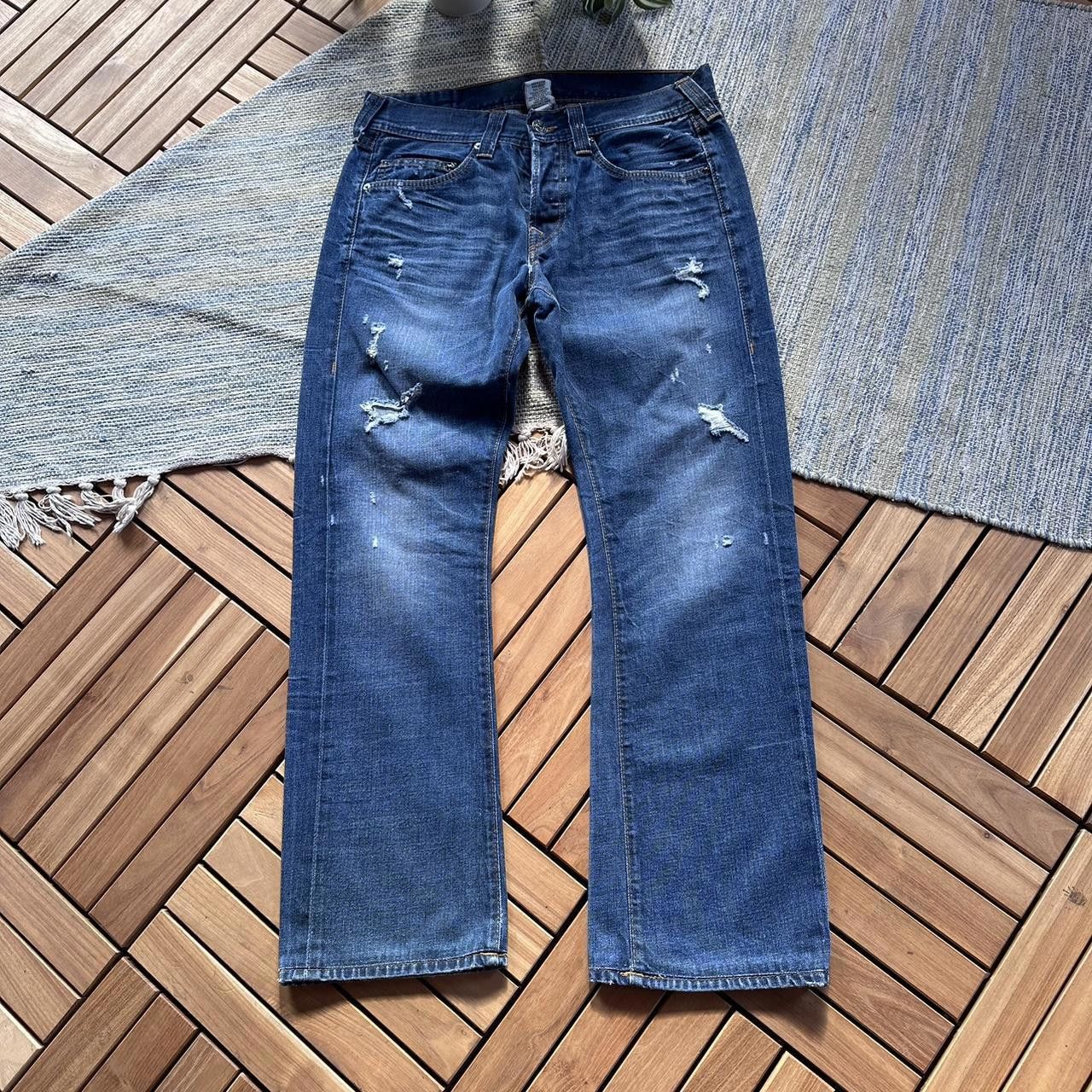 True Religion Vintage Y2K True Religion Logo Denim Pants Trousers Size US 32 / EU 48 - 3 Thumbnail