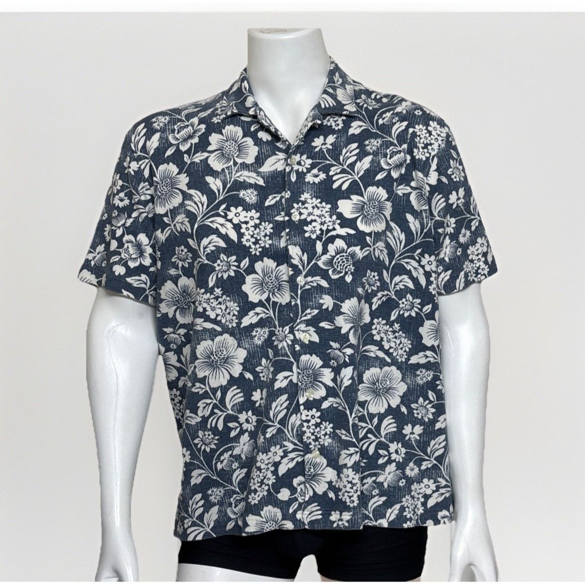 Polo Ralph Lauren 90s Vintage Polo Ralph Lauren Loop Collar Shirt Mens L Blue Size US L / EU 52-54 / 3 - 1 Thumbnail