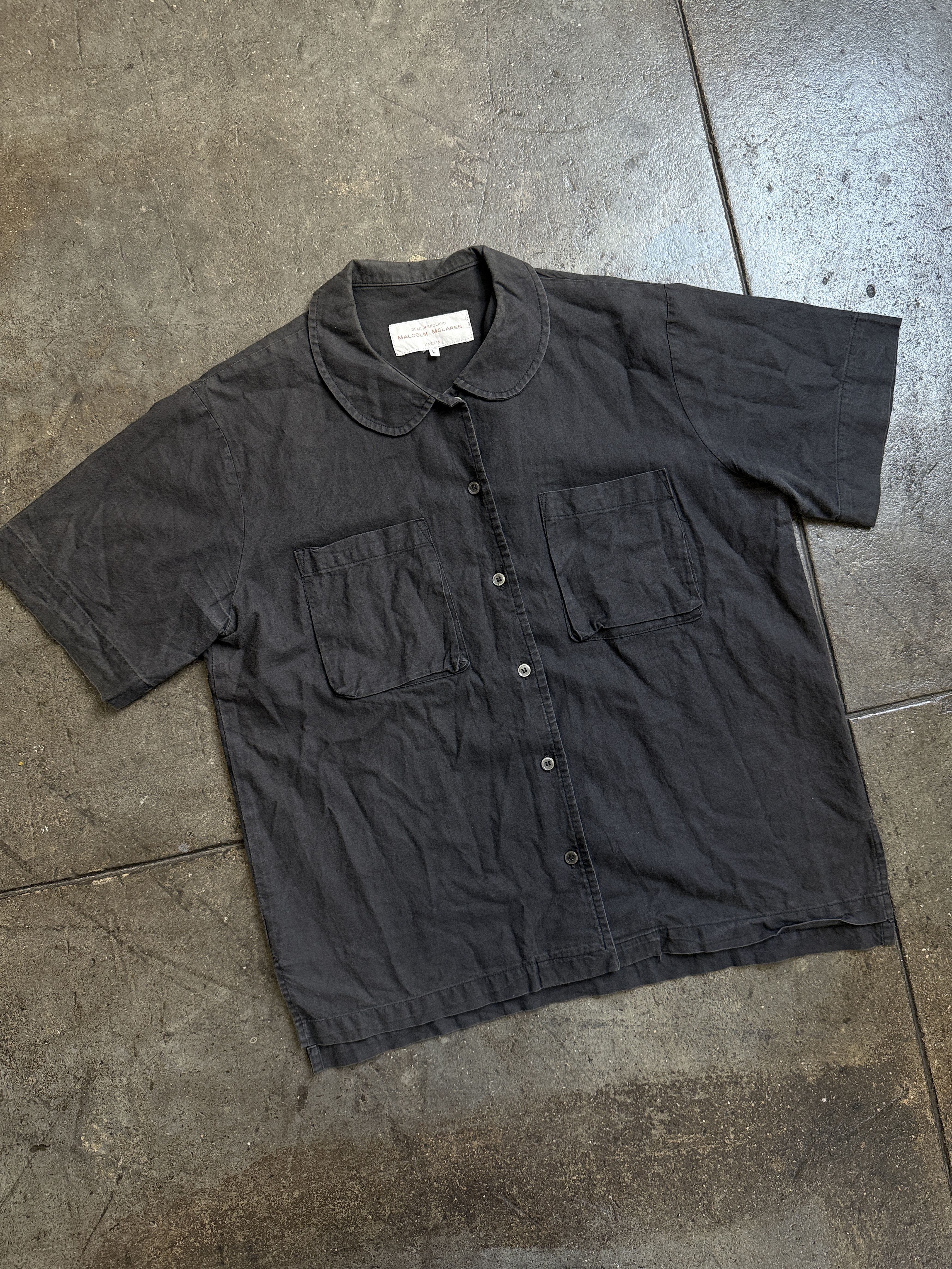 Malcolm McLaren Peter Pan Collar Malcolm Mclaren Vivienne Camper Shirt Size US L / EU 52-54 / 3 - 1 Thumbnail