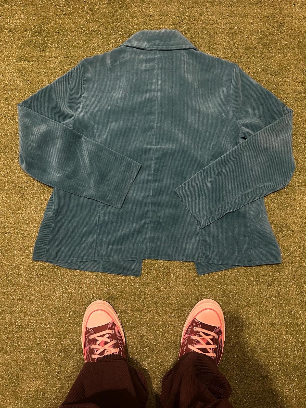 Other Vintage Women's Blue Corduroy Button-Up Jacket Size M / US 6-8 / IT 42-44 - 2 Thumbnail