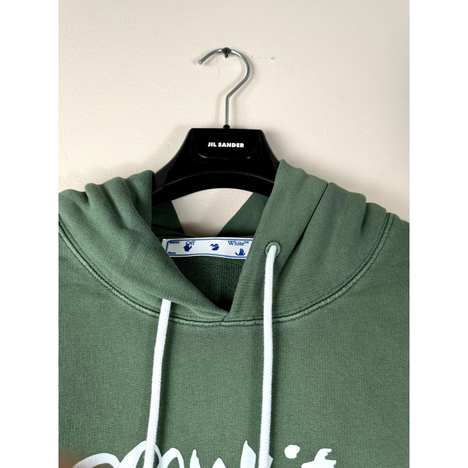 Off-White o1rshd1 SB Slim Arrow Hoodie in Green White Size US XXL / EU 58 / 5 - 12 Thumbnail