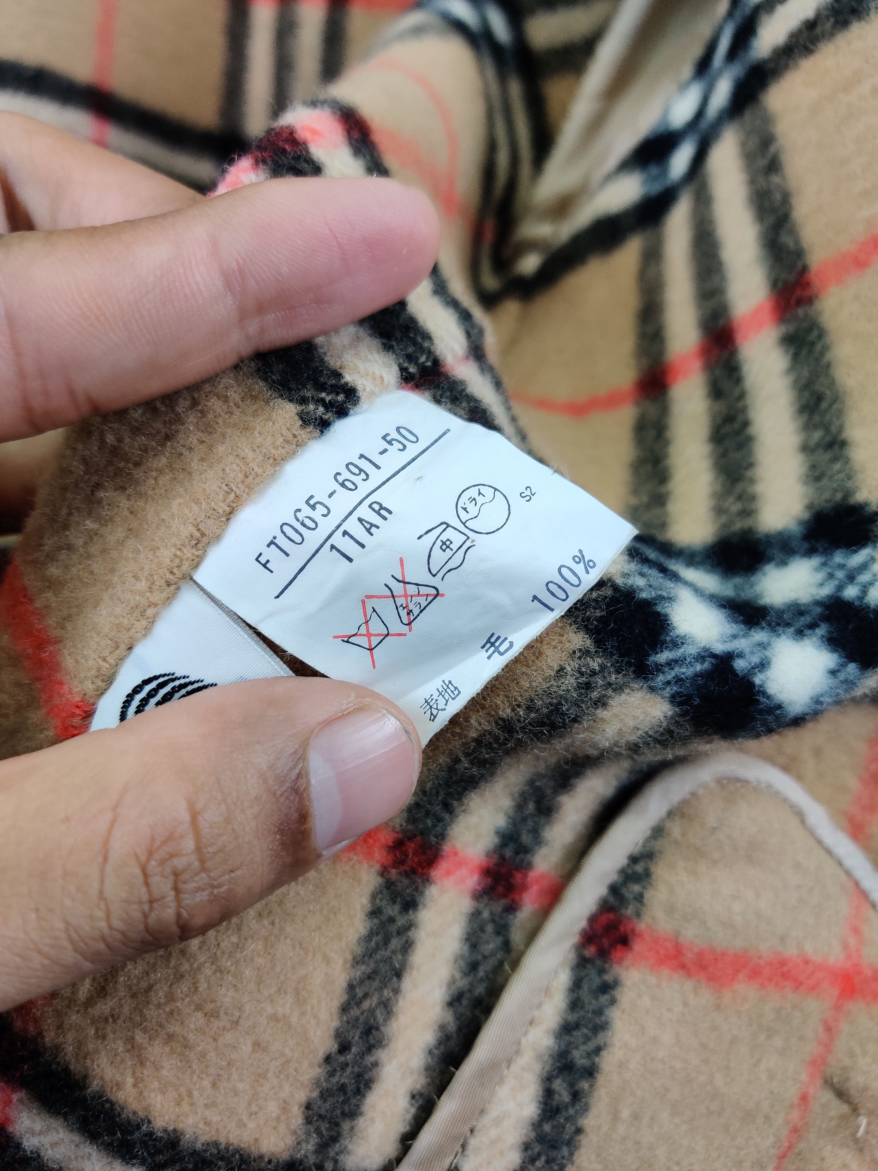 Burberry Vintage Burberry Nova Check Wool Trench Coat Size US L / EU 52-54 / 3 - 12 Thumbnail