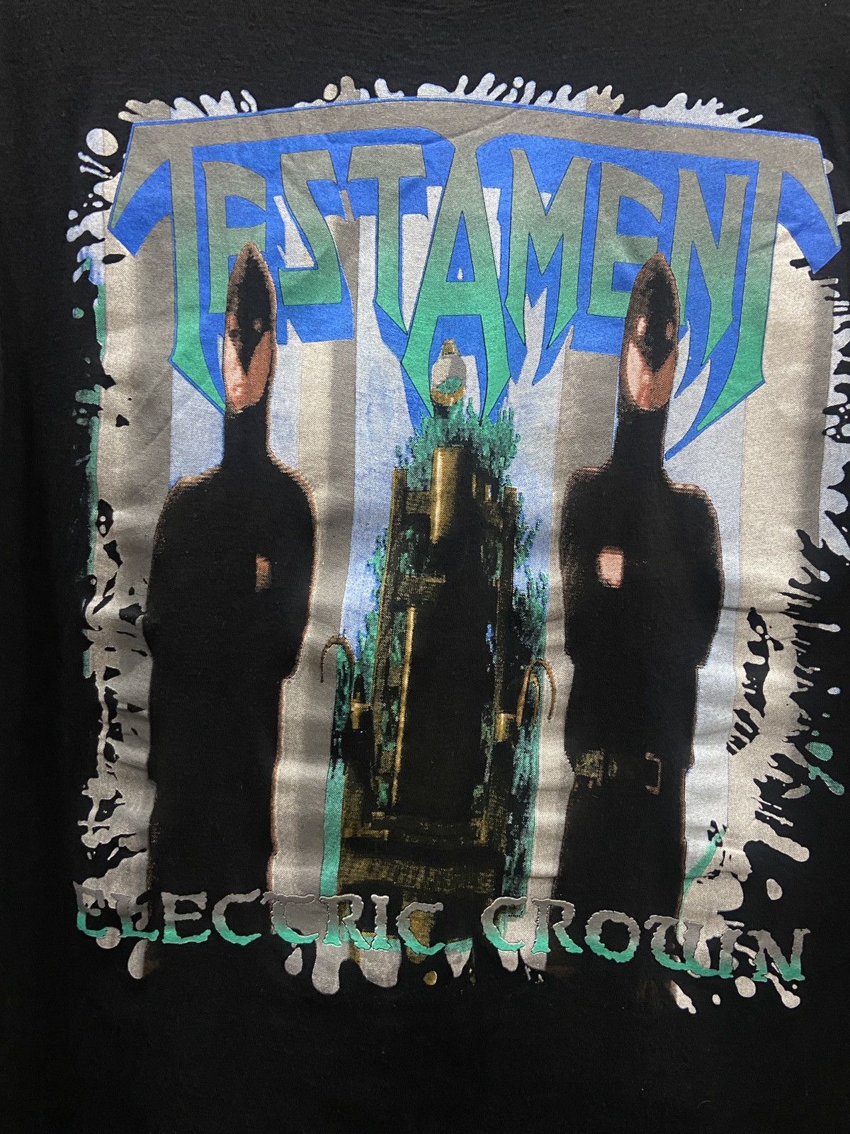 Band Tees × Vintage Vintage 90s TESTAMENT Thrash Metal Band TOUR T-SHIRT Size US L / EU 52-54 / 3 - 4 Thumbnail