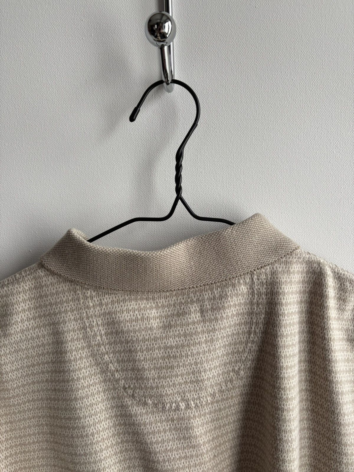 Van Heusen Van Heusen Vintage Beige Stripe Pattern Polo T-shirt Size US XL / EU 56 / 4 - 7 Thumbnail
