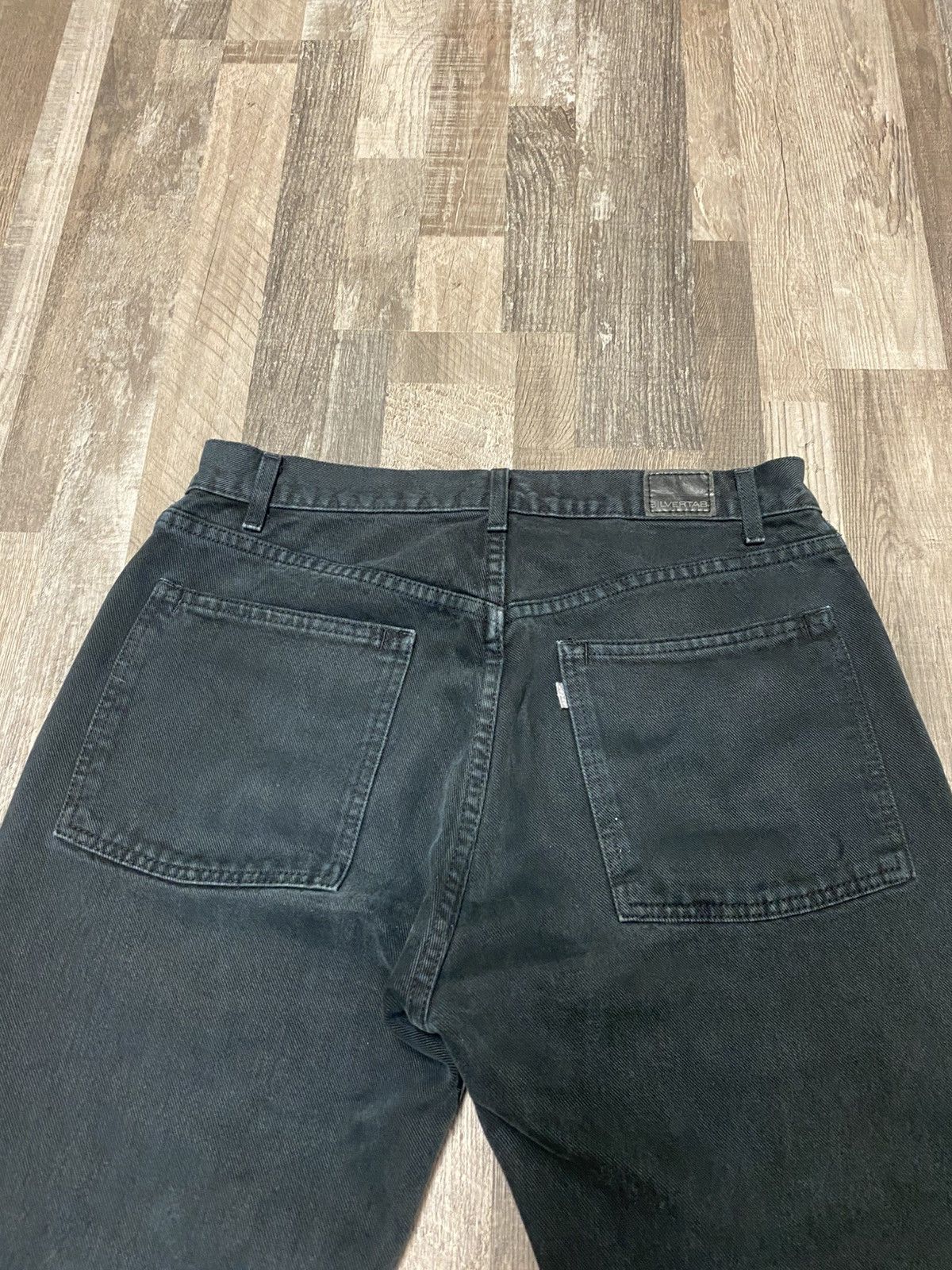 Levi's Vintage 90’s Black Levi’s Sliver Tab Baggy Denim Jeans Y2K Size US 32 / EU 48 - 7 Thumbnail