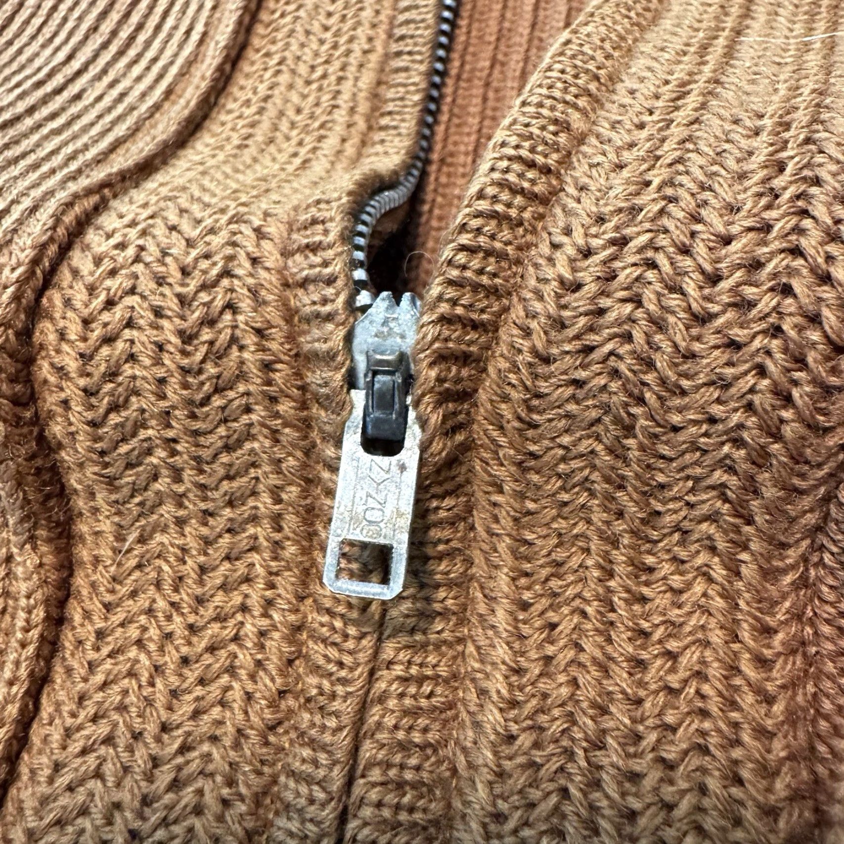 Vintage VINTAGE Brentwood Sportswear Full Zip Wool Sweater Mens Size Medium Brown Size US M / EU 48-50 / 2 - 4 Thumbnail
