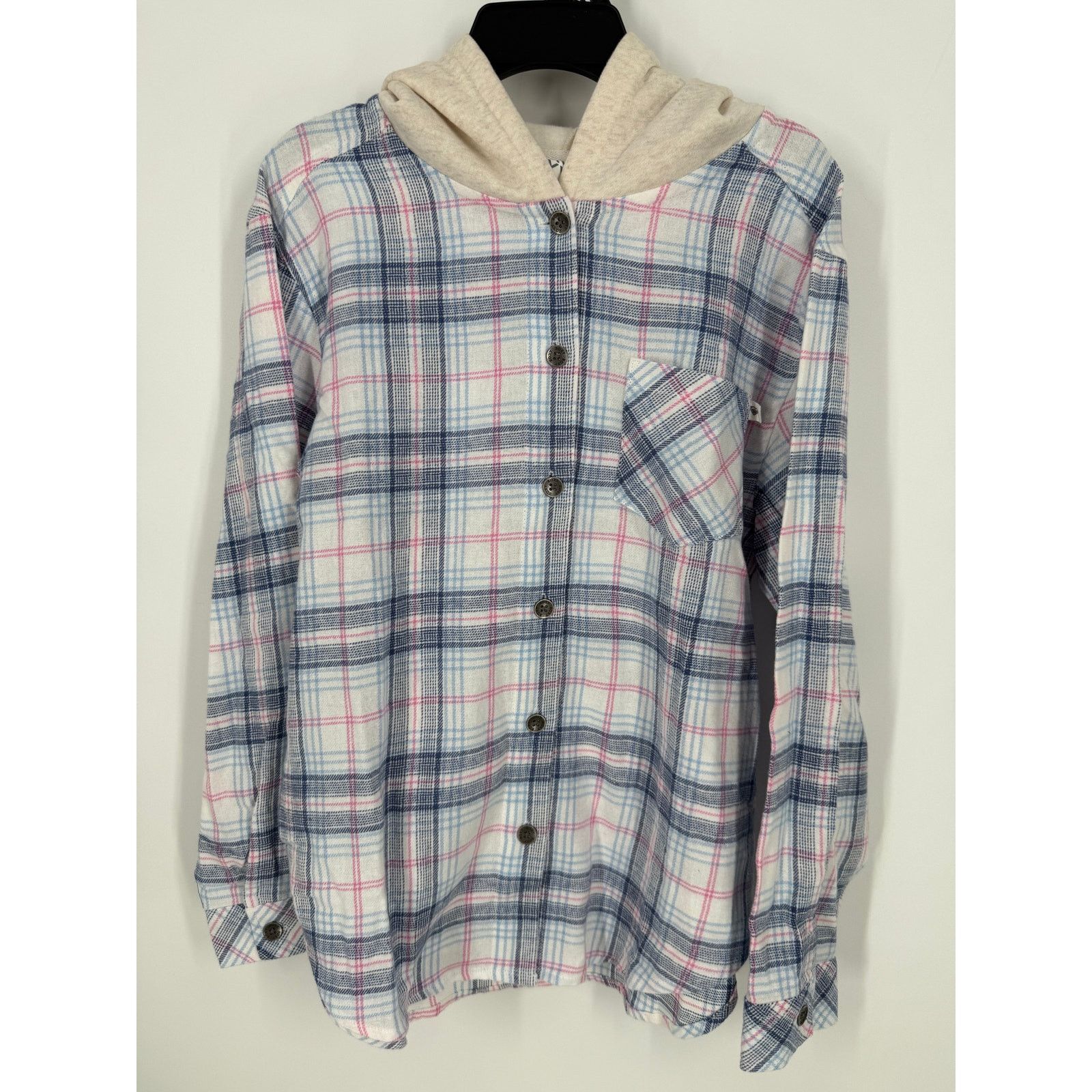 Other NEW Roxy Girl Lightweight Flannel Shirt Jacket Hoodie Large Size US L / EU 52-54 / 3 - 1 Thumbnail