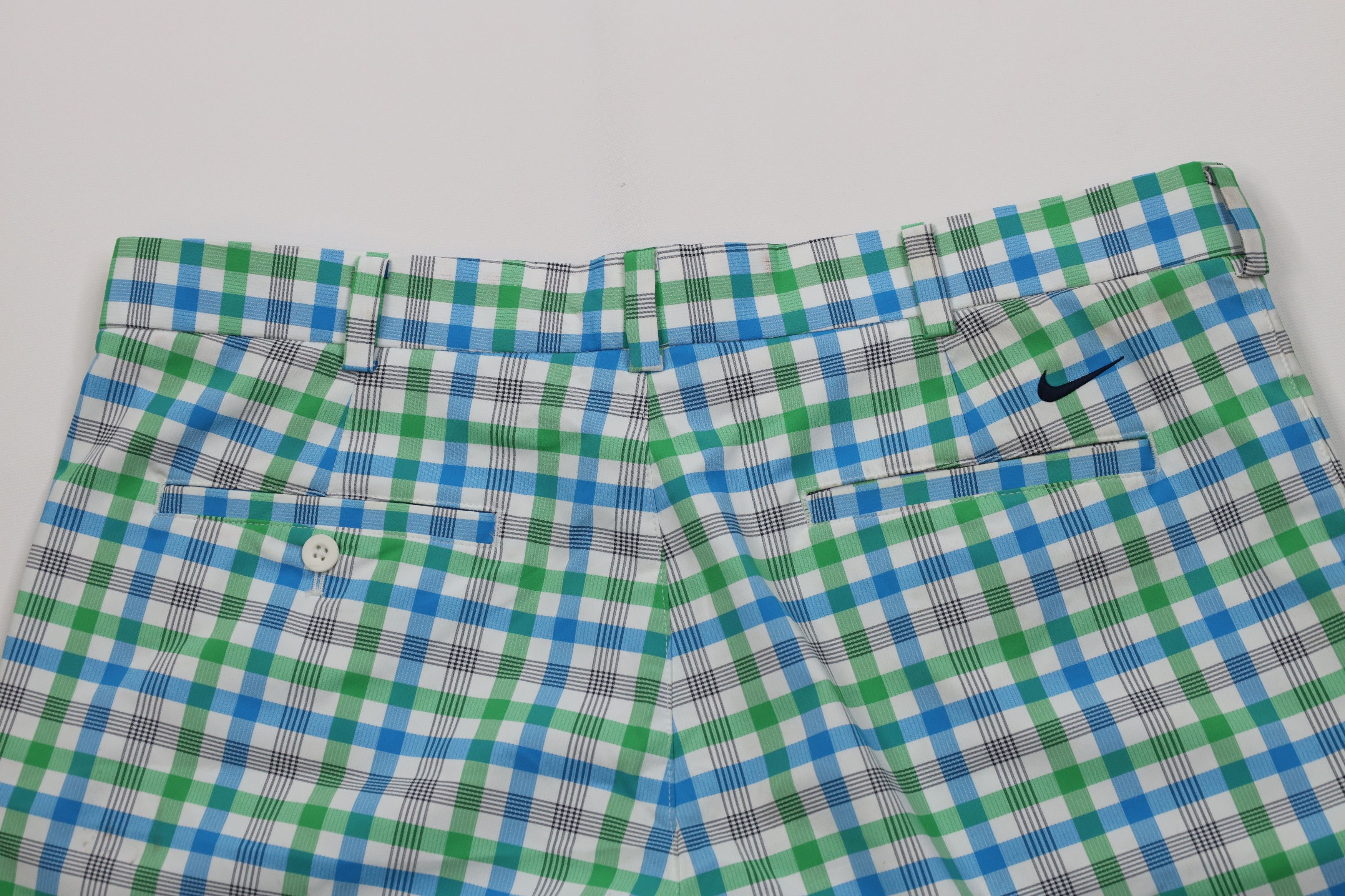 Nike Nike Golf Scott Mini Swoosh Golfing Chino Shorts Plaid Size US 36 / EU 52 - 11 Thumbnail