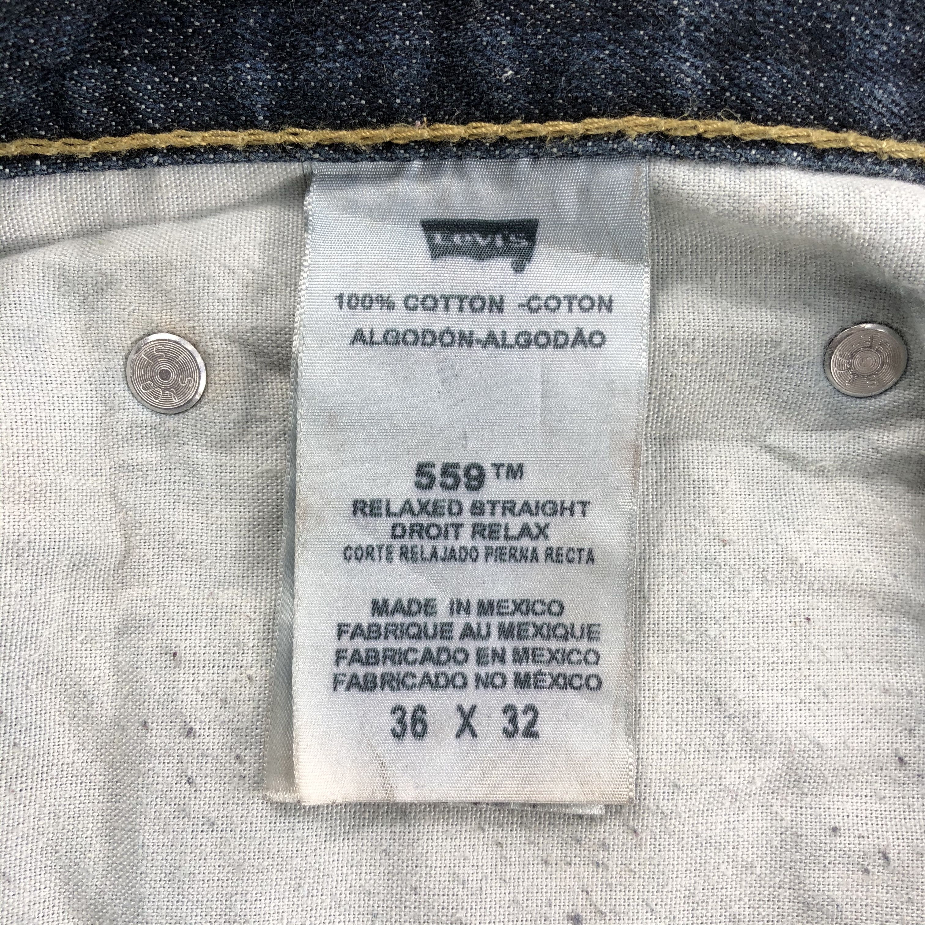 Levi's Vintage Levis 559 Jeans Straight Denim KJ552 Size US 36 / EU 52 - 10 Thumbnail