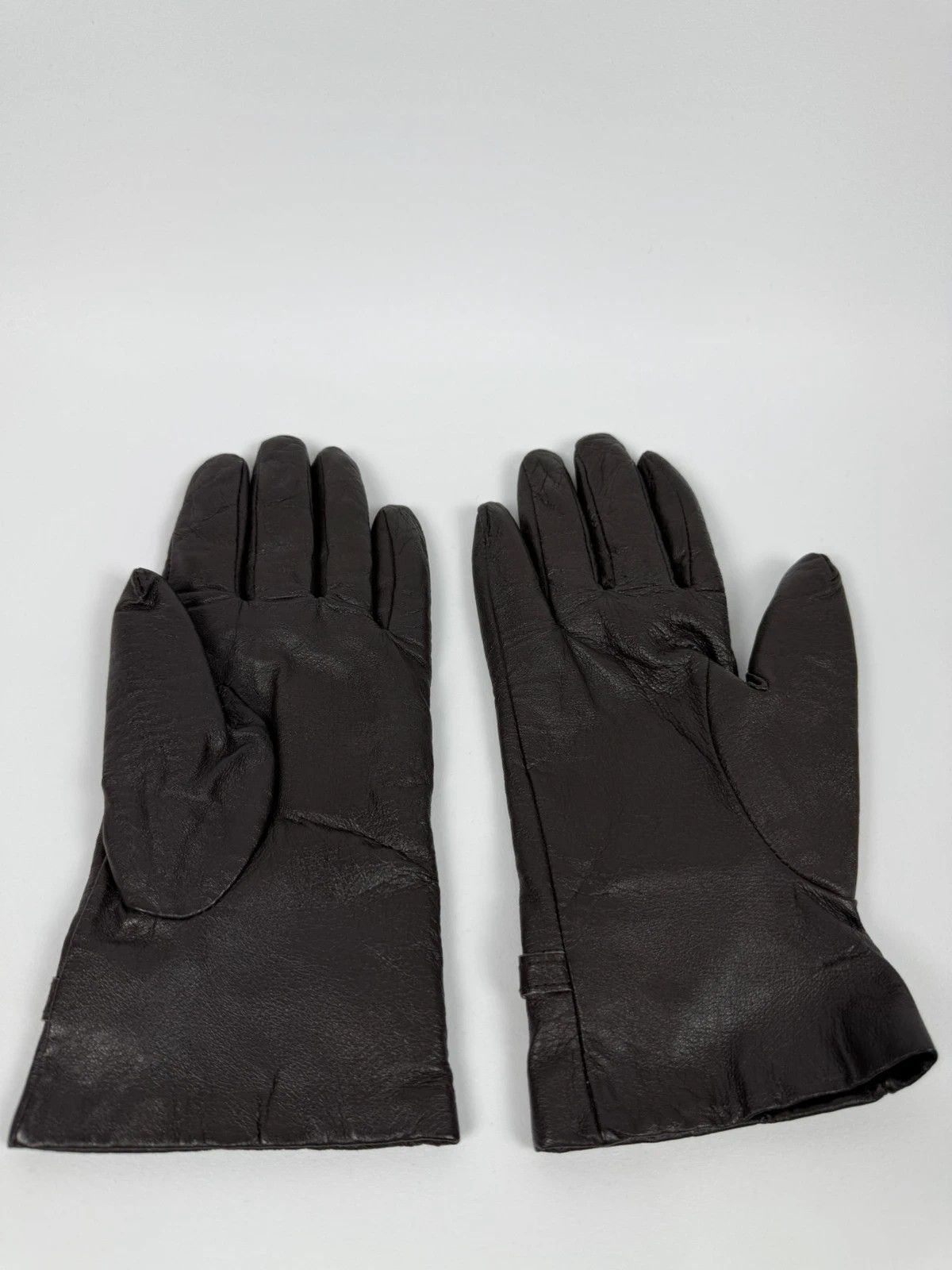 Other Plein Nord Leather Gloves Dark Brown Womens size L Size ONE SIZE - 5 Thumbnail