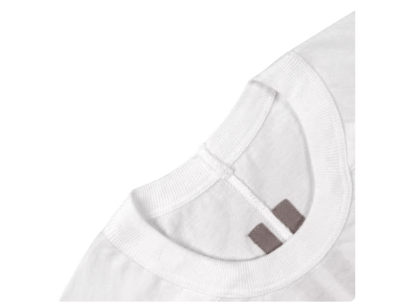 Rick Owens Rick Owens RO mainline men's white studded cotton tee Size US M / EU 48-50 / 2 - 5 Thumbnail