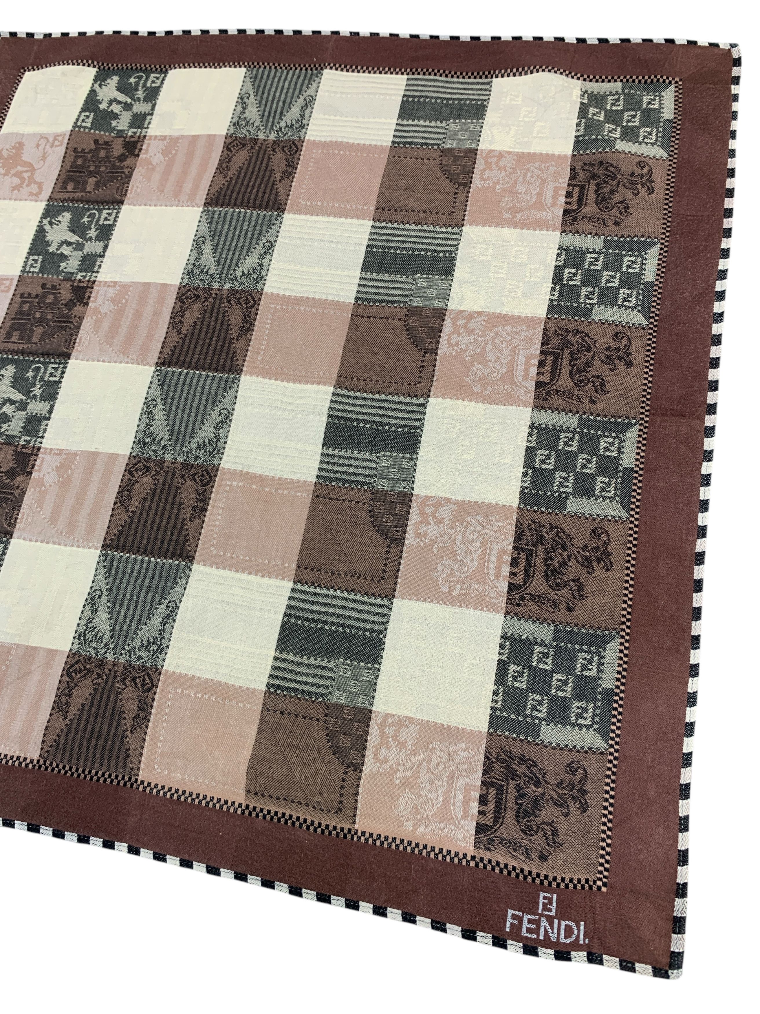 Fendi × Vintage Vintage Fendi Neckerchie Scarf Bandana Handkerchief - HKA916 Size ONE SIZE - 3 Thumbnail