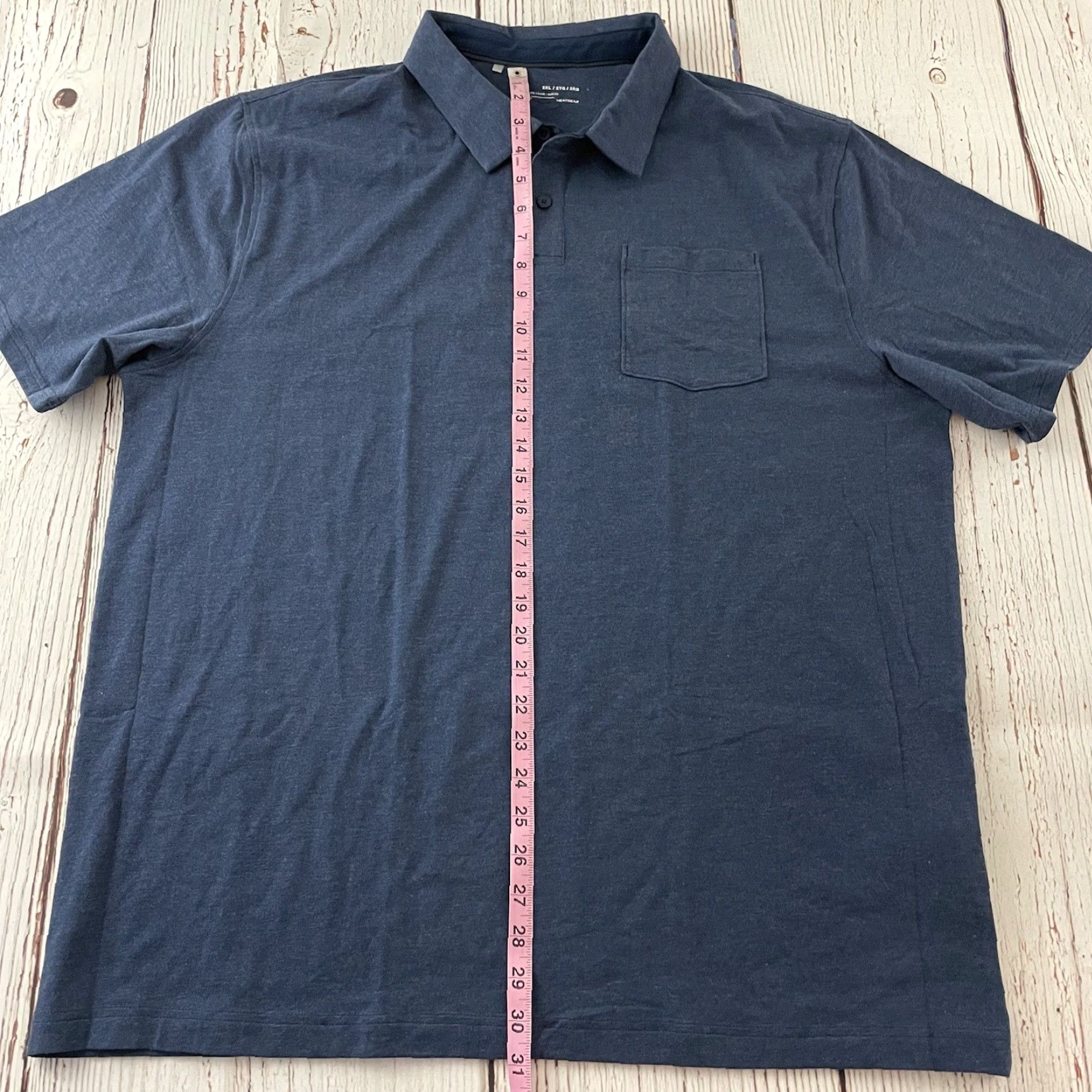 Under Armour Under Armour HeatGear Polo Shirt Mens 2XL Button Front Short Sleeve Blue Under Armour Size US XXL / EU 58 / 5 - 4 Thumbnail