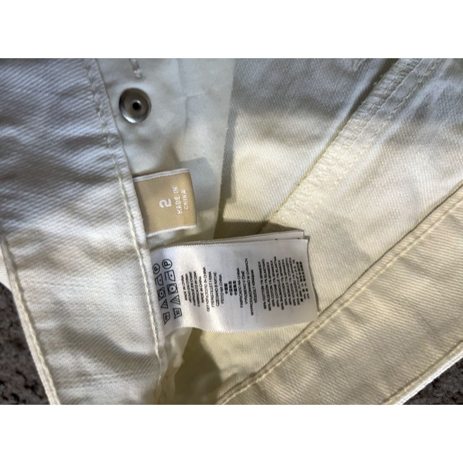 Michael Kors Michael Kors Jeans Skinny 2 White/Green 2 Colors Stretch MidRise Zip Fly Women Size 26" / US 2 / IT 38 - 5 Thumbnail