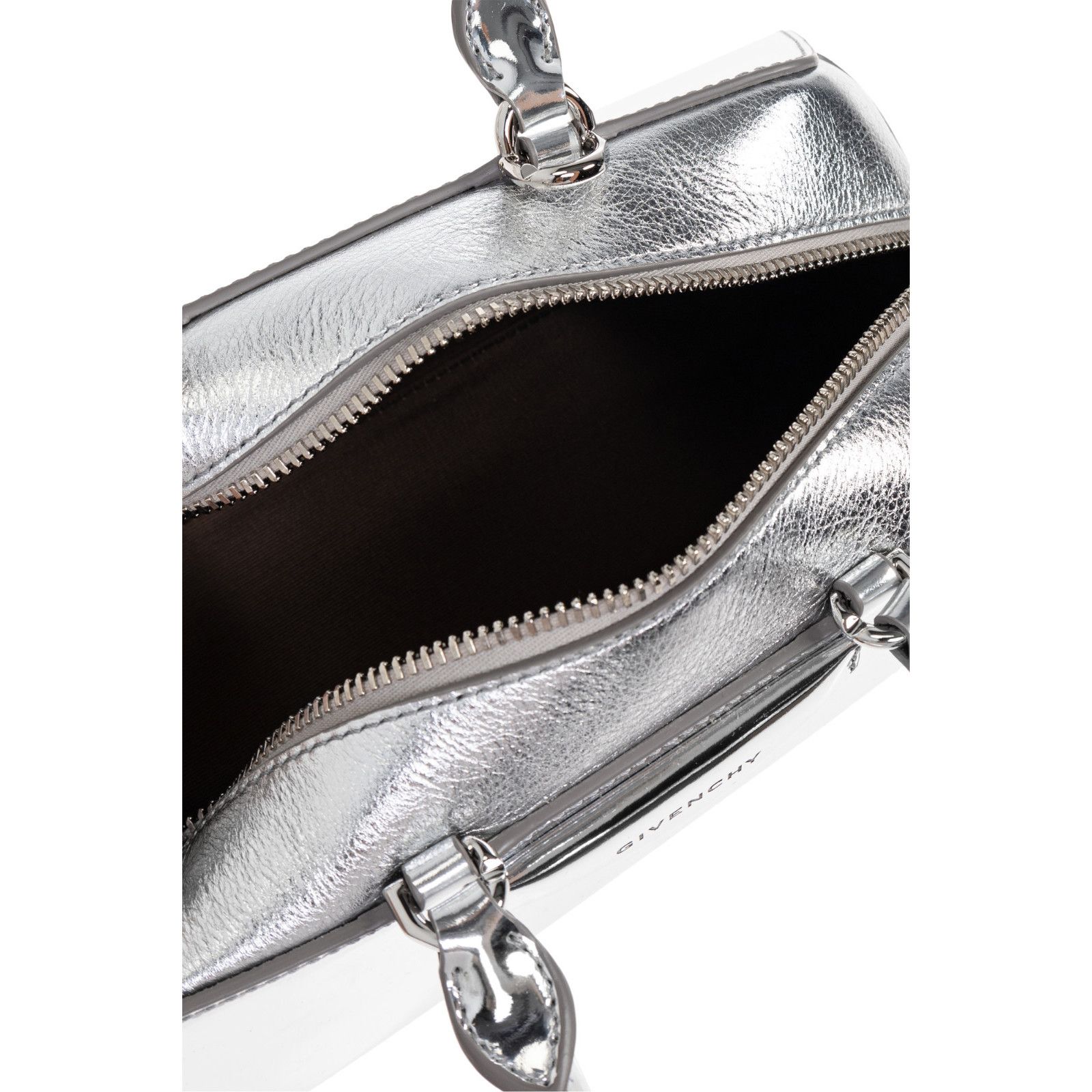 Givenchy GIVENCHY Small Antigona Metallic Silver Leather Top Handle B Size ONE SIZE - 4 Thumbnail