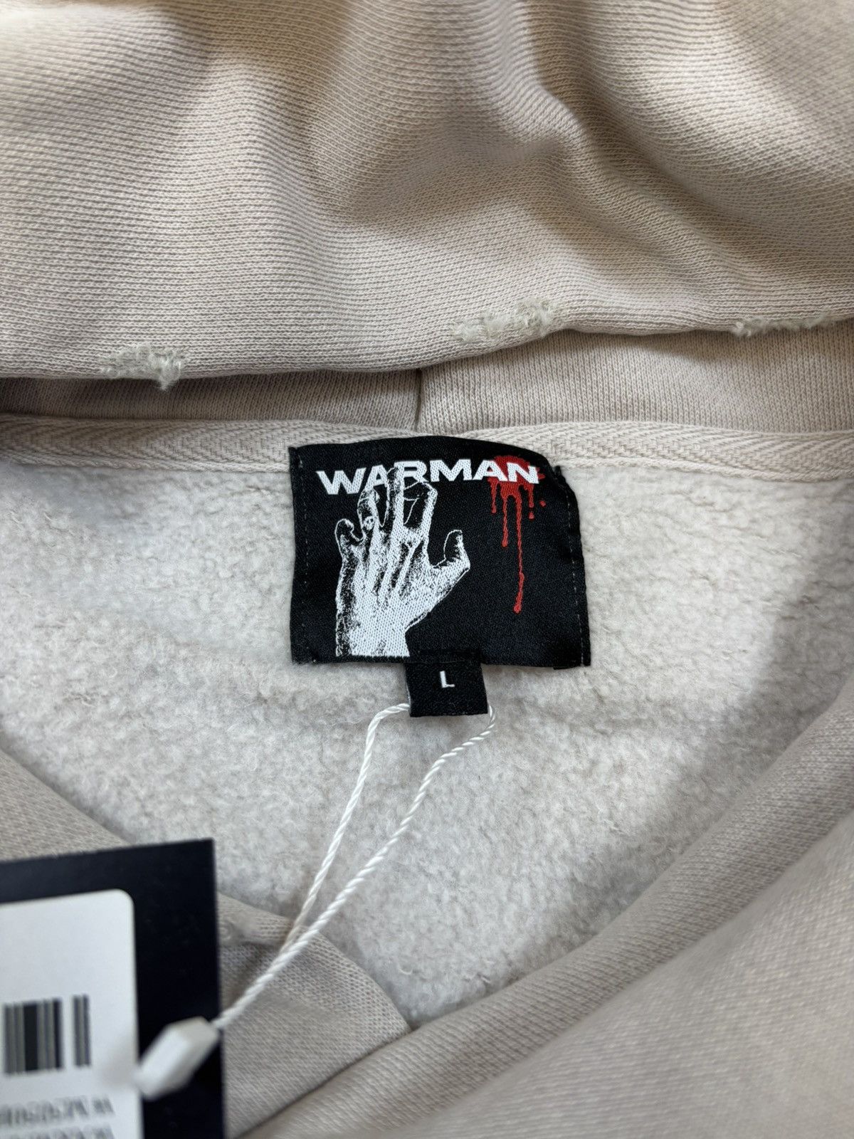 Other Warman Skeleton in Pain Graphic Hoodie, White Size US L / EU 52-54 / 3 - 9 Thumbnail