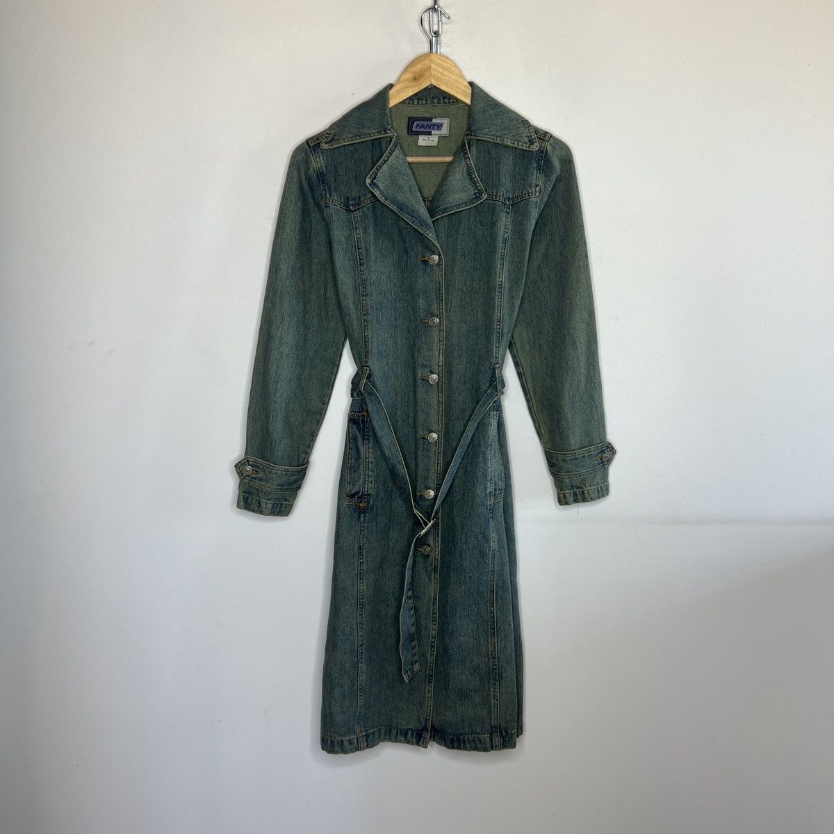 Japanese Brand × Vintage Reconstructed Denim Coat 2000s Grunge Darkfashion y2k opium Size S / US 4 / IT 40 - 1 Thumbnail