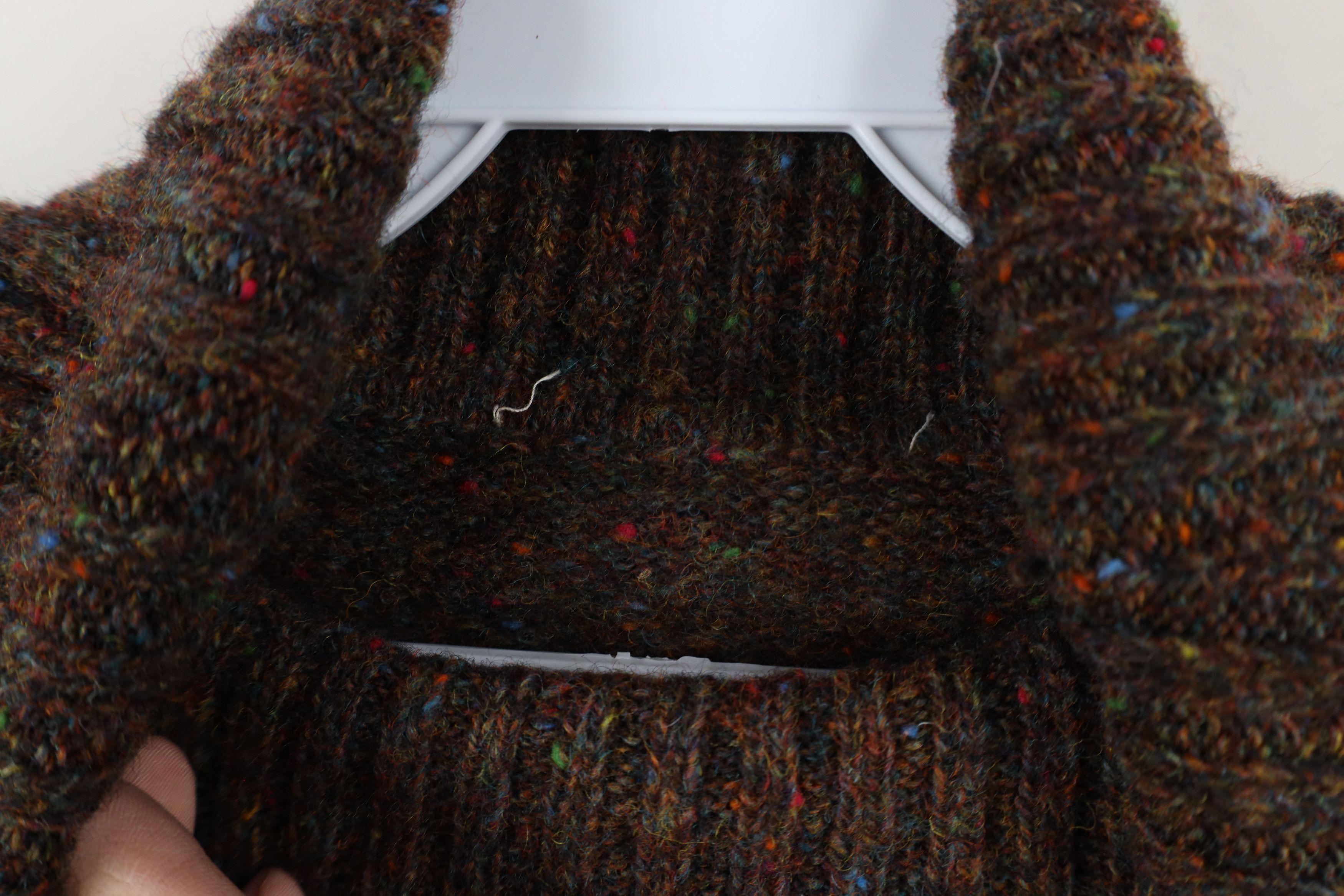 Vintage Vintage 90s Streetwear Knit Rainbow Fleck Turtleneck Sweater Size XL / US 12-14 / IT 48-50 - 9 Thumbnail