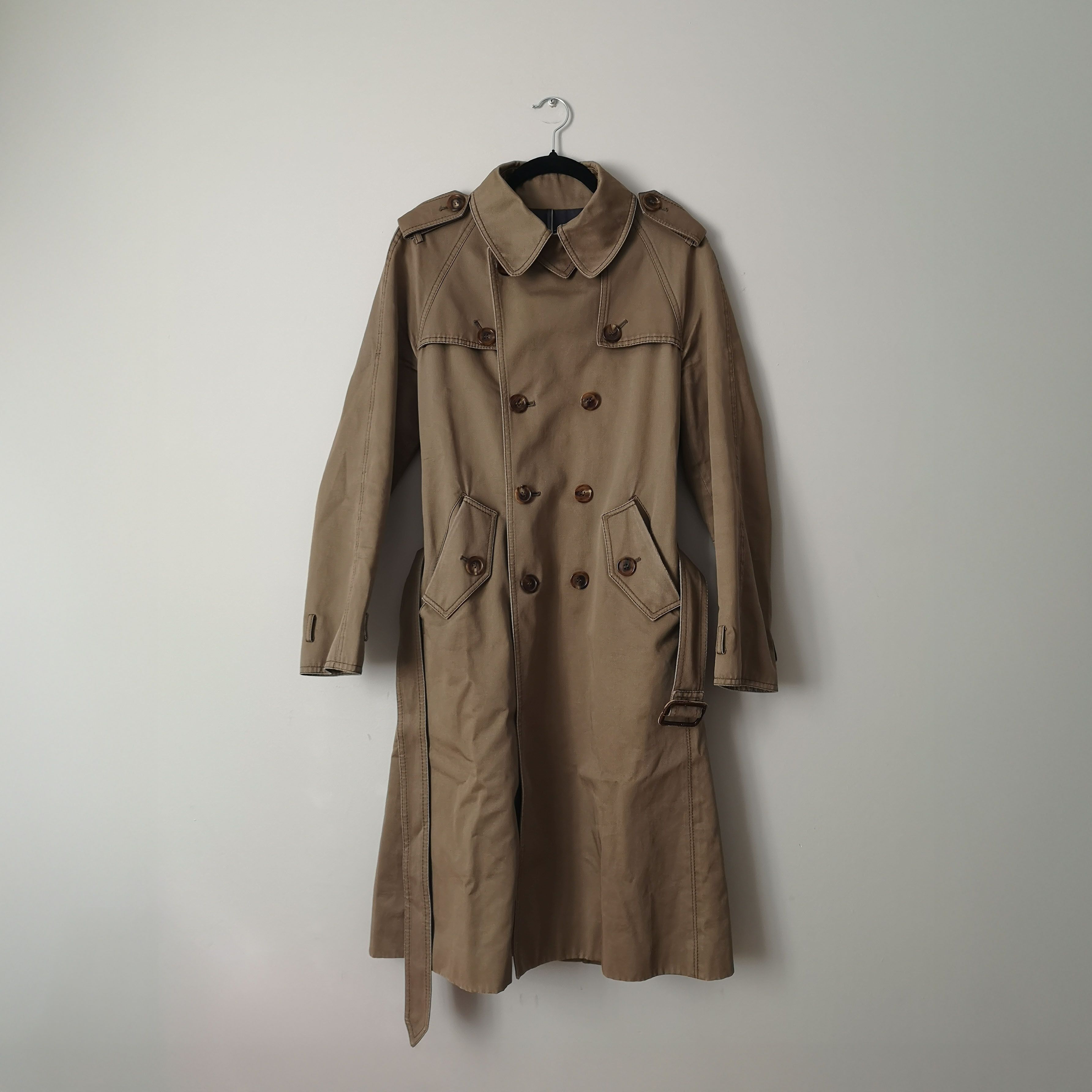 dior homme AW04 ベージュ　トレンチコート　44 dior homme AW04 ベージュトレンチコート44